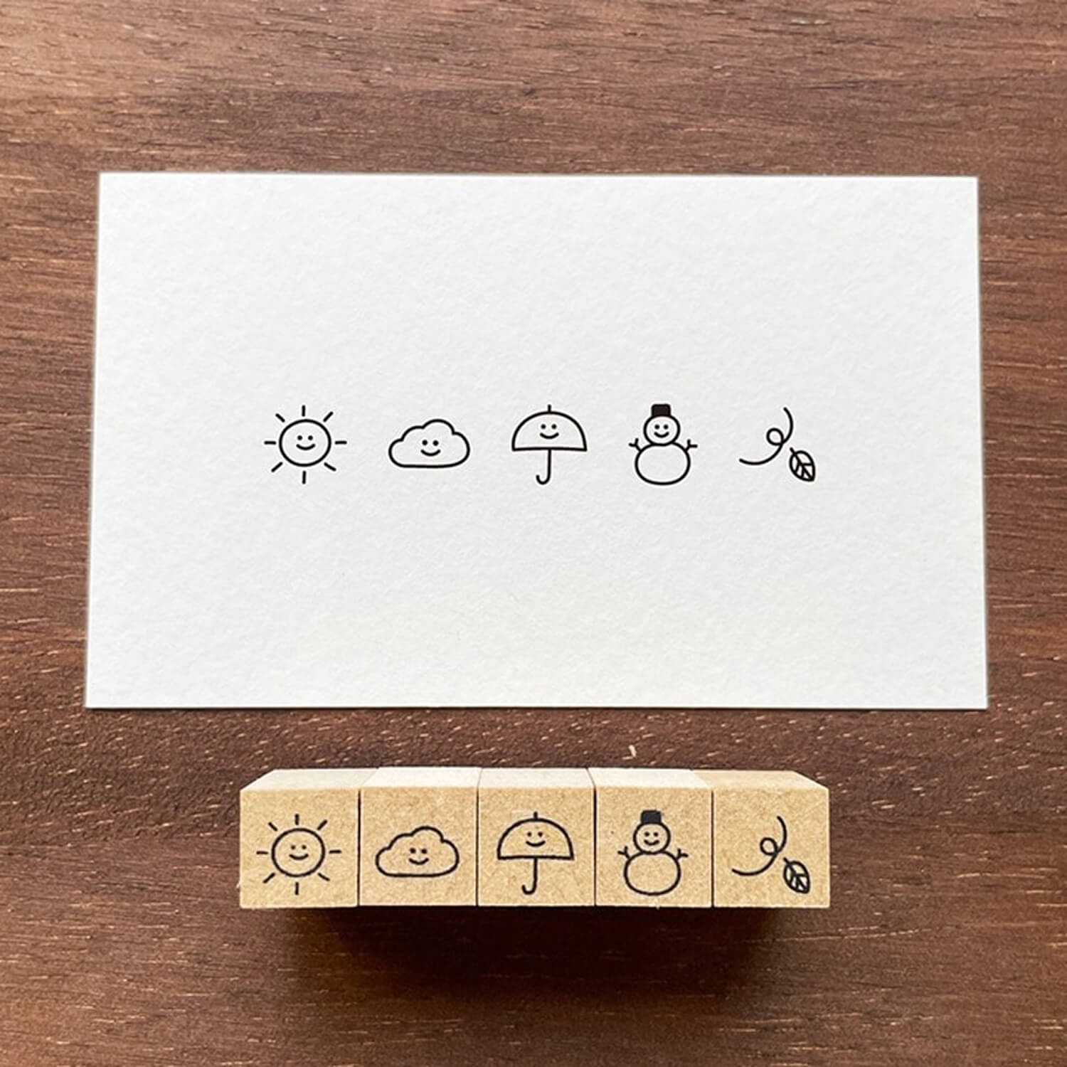 Stamp Marche × peppoko Icon Stamp Set – Weather
