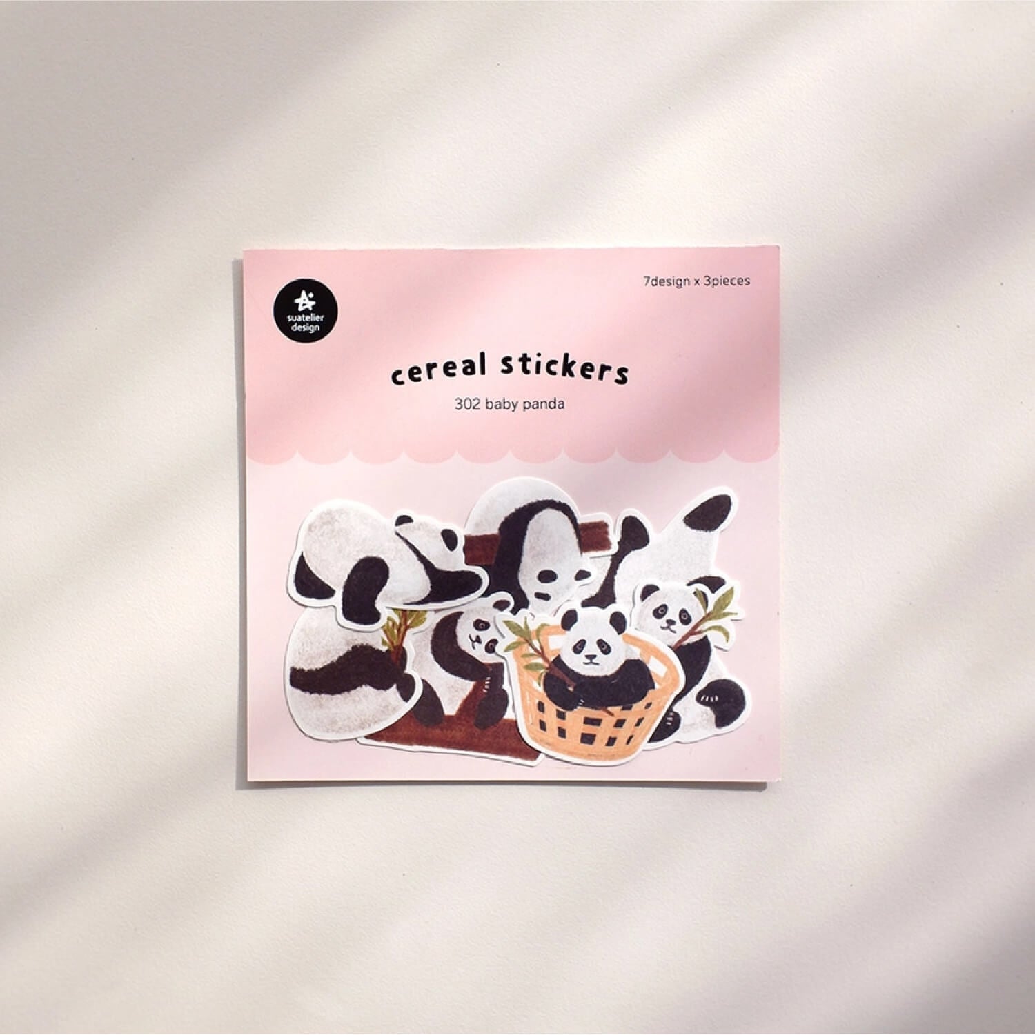 Suatelier Flake Sticker Pack – Baby Panda