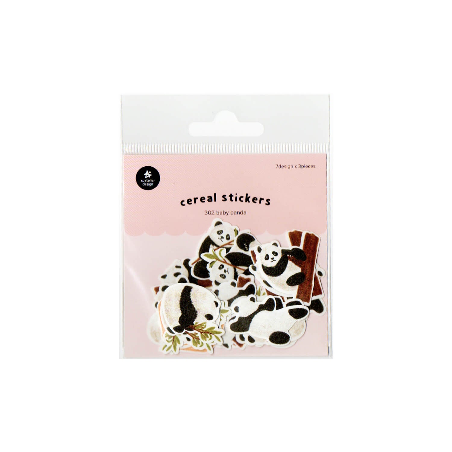 Suatelier Flake Sticker Pack – Baby Panda
