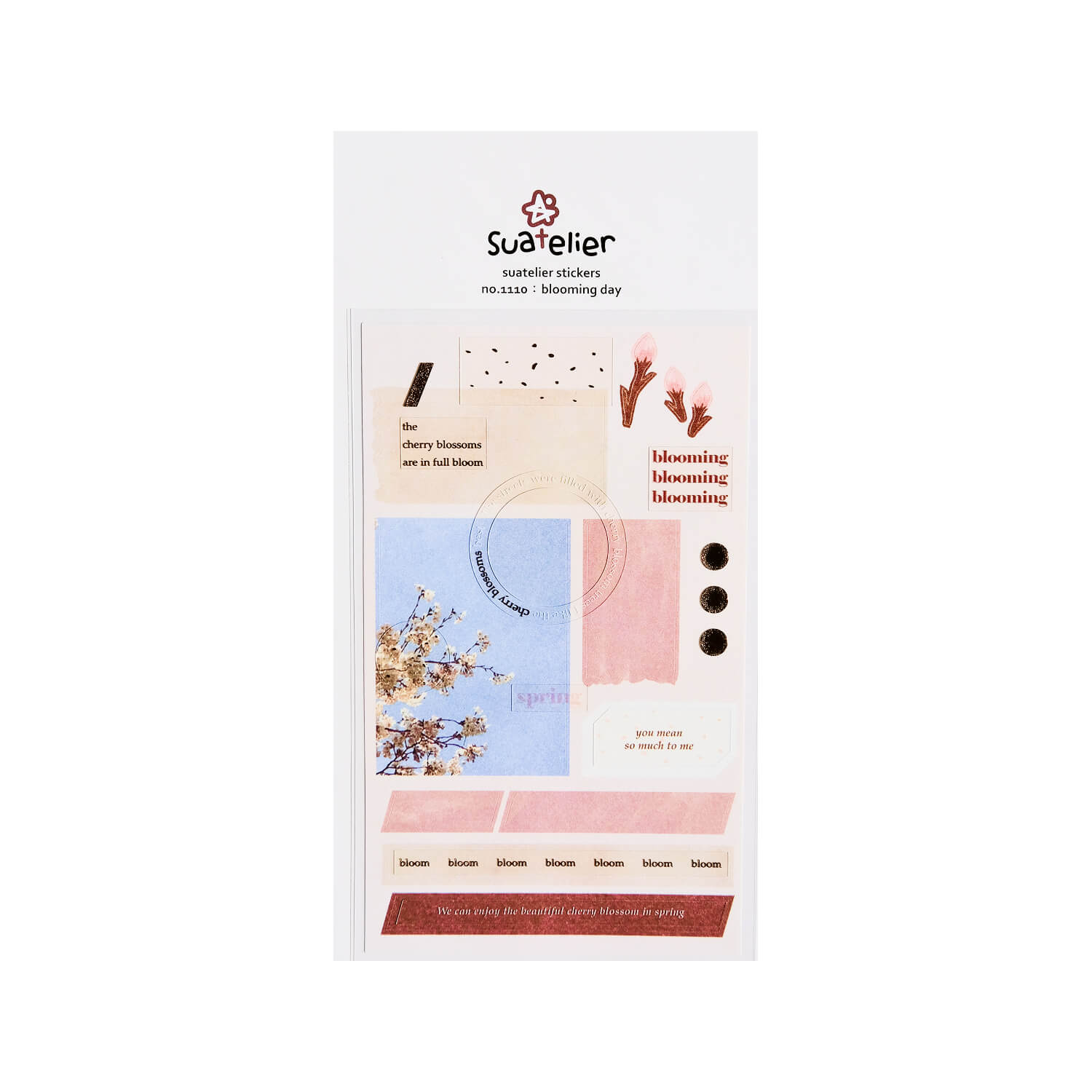 Suatelier Sticker Pack (2 Sheets) – Blooming Day