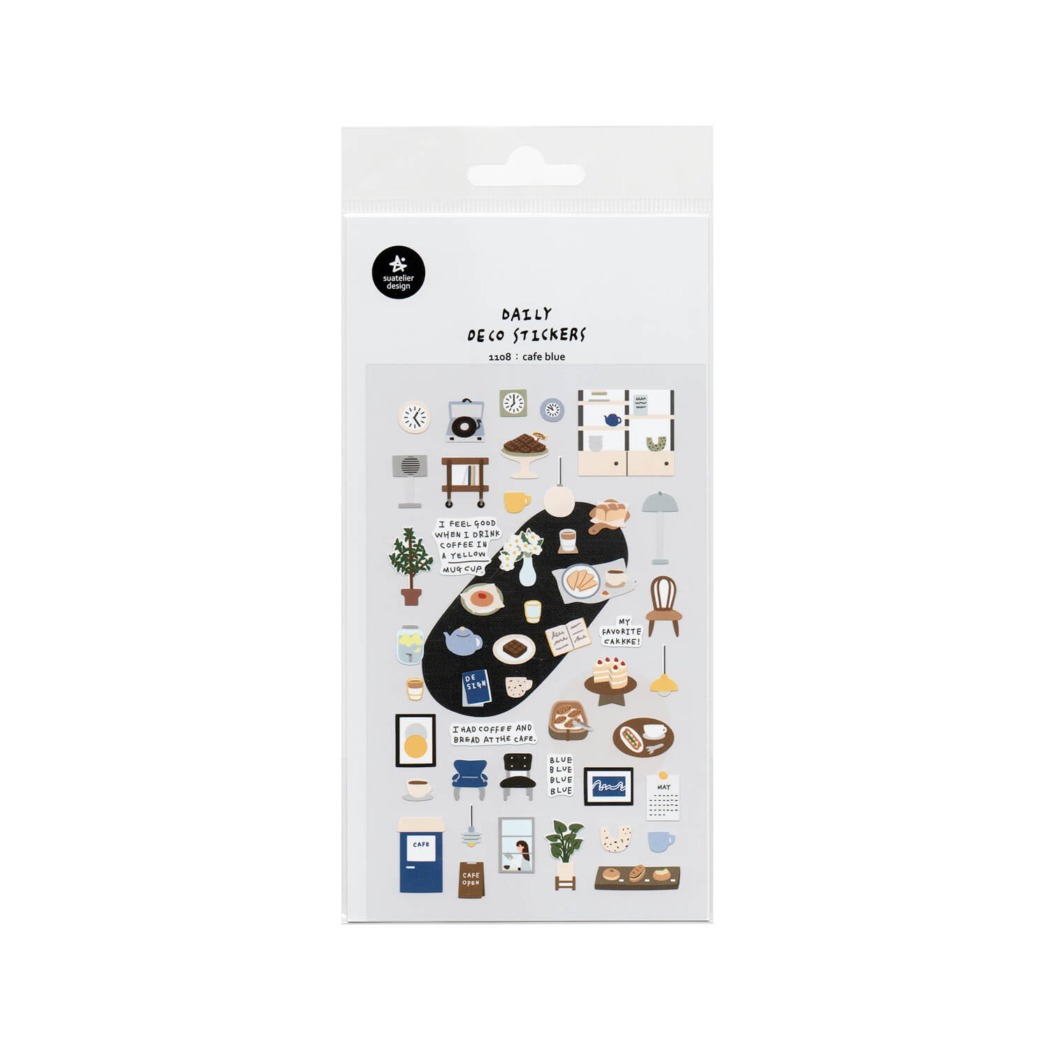 Suatelier Sticker Sheet – Café Blue
