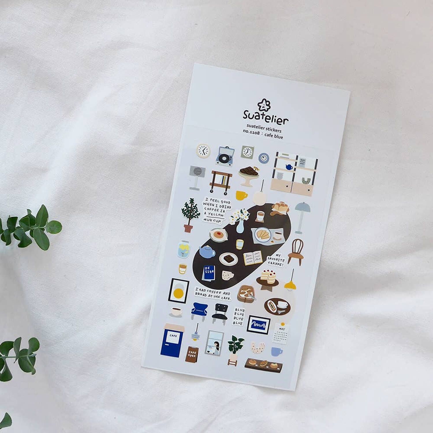 Suatelier Sticker Sheet – Café Blue