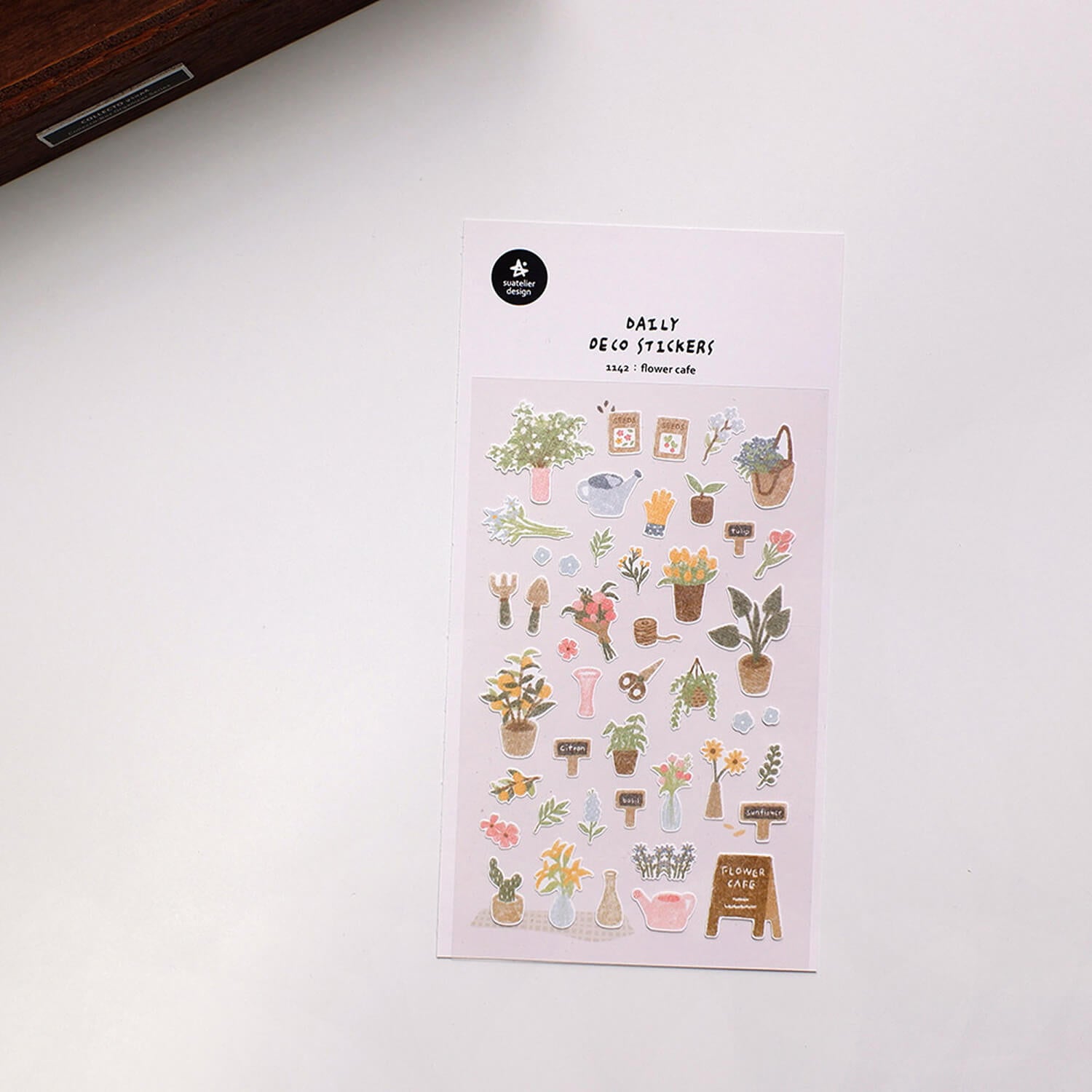 Suatelier Sticker Sheet – Flower Café