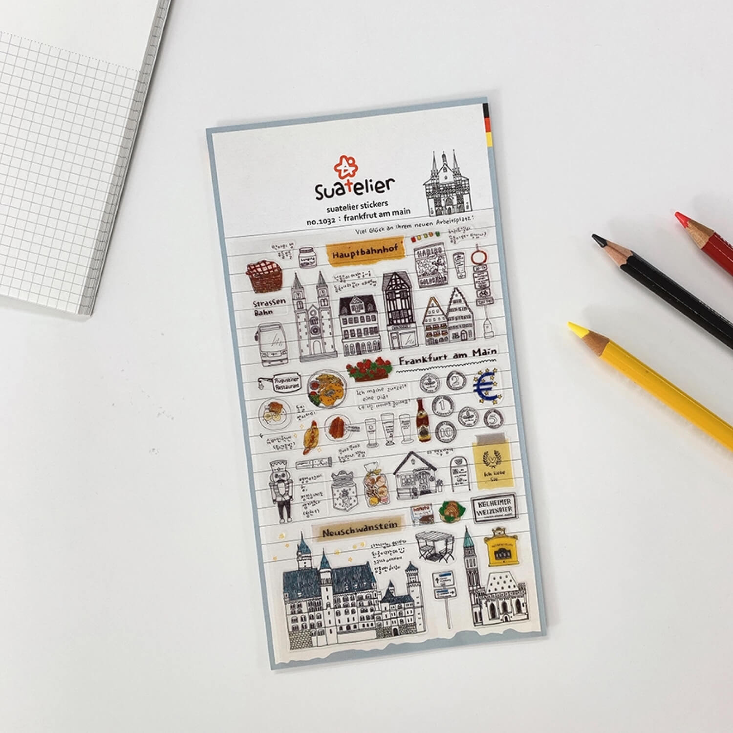Suatelier Sticker Sheet – Frankfurt Am Main