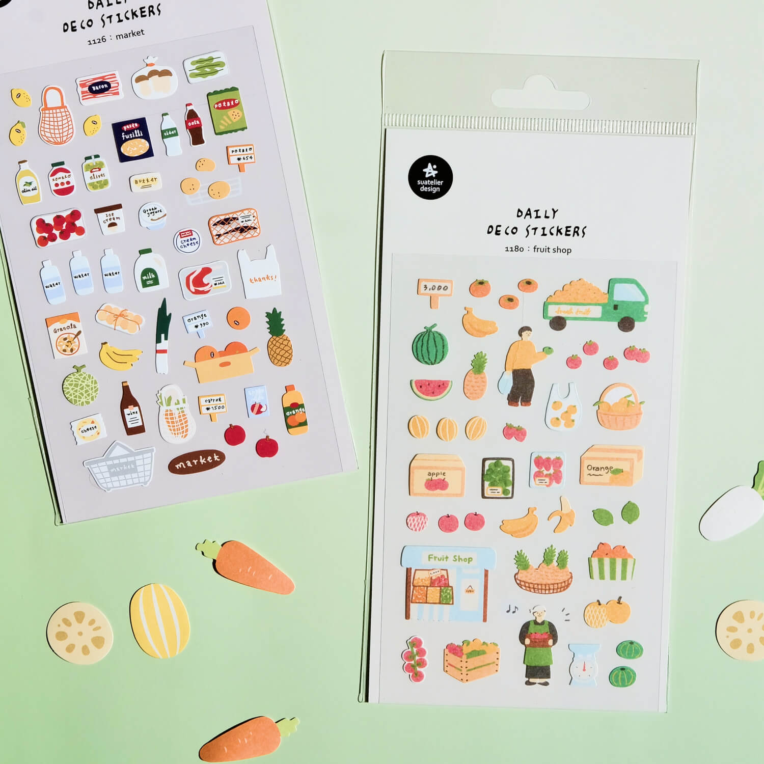 Suatelier Sticker Sheet – Fruit Shop
