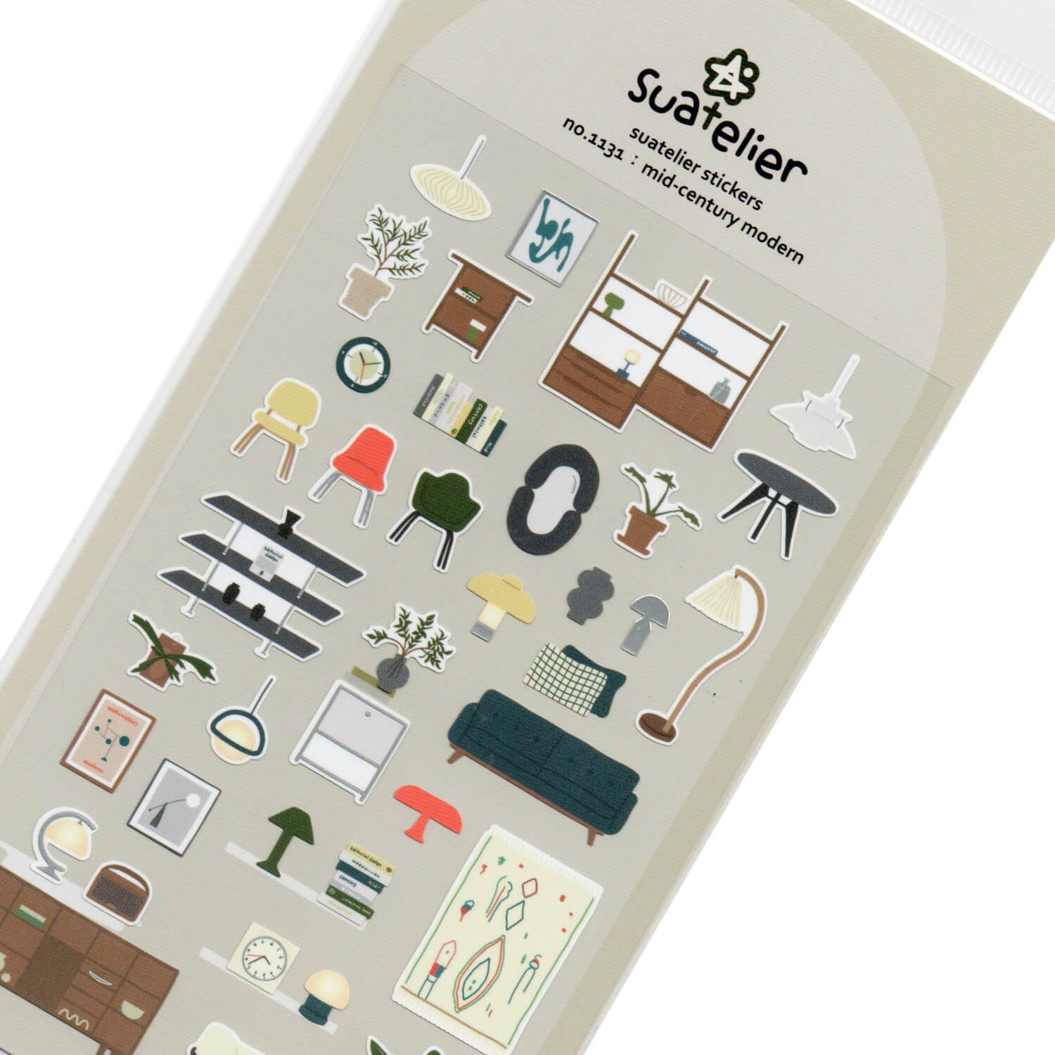 Suatelier Sticker Sheet – Mid-Century Modern
