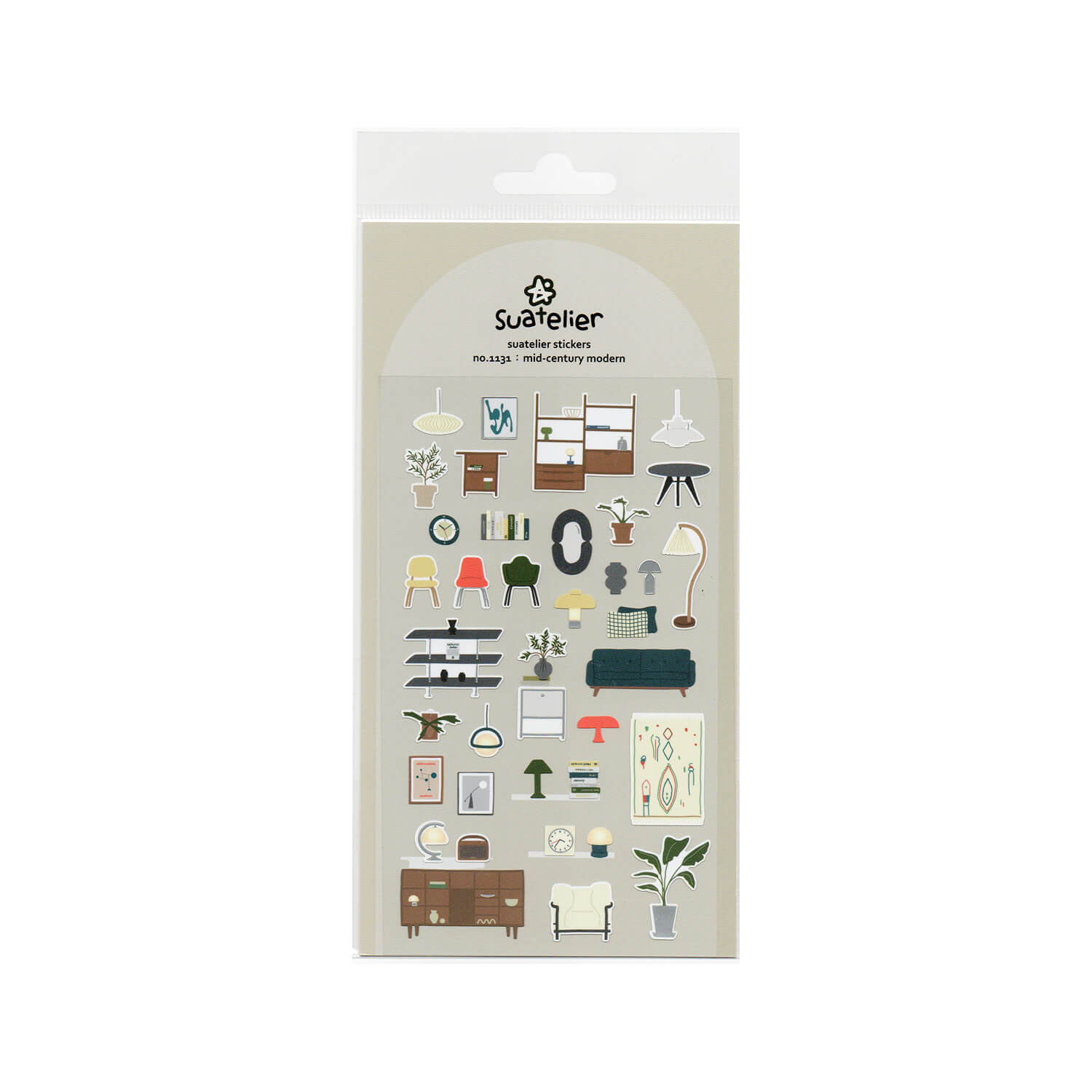 Suatelier Sticker Sheet – Mid-Century Modern