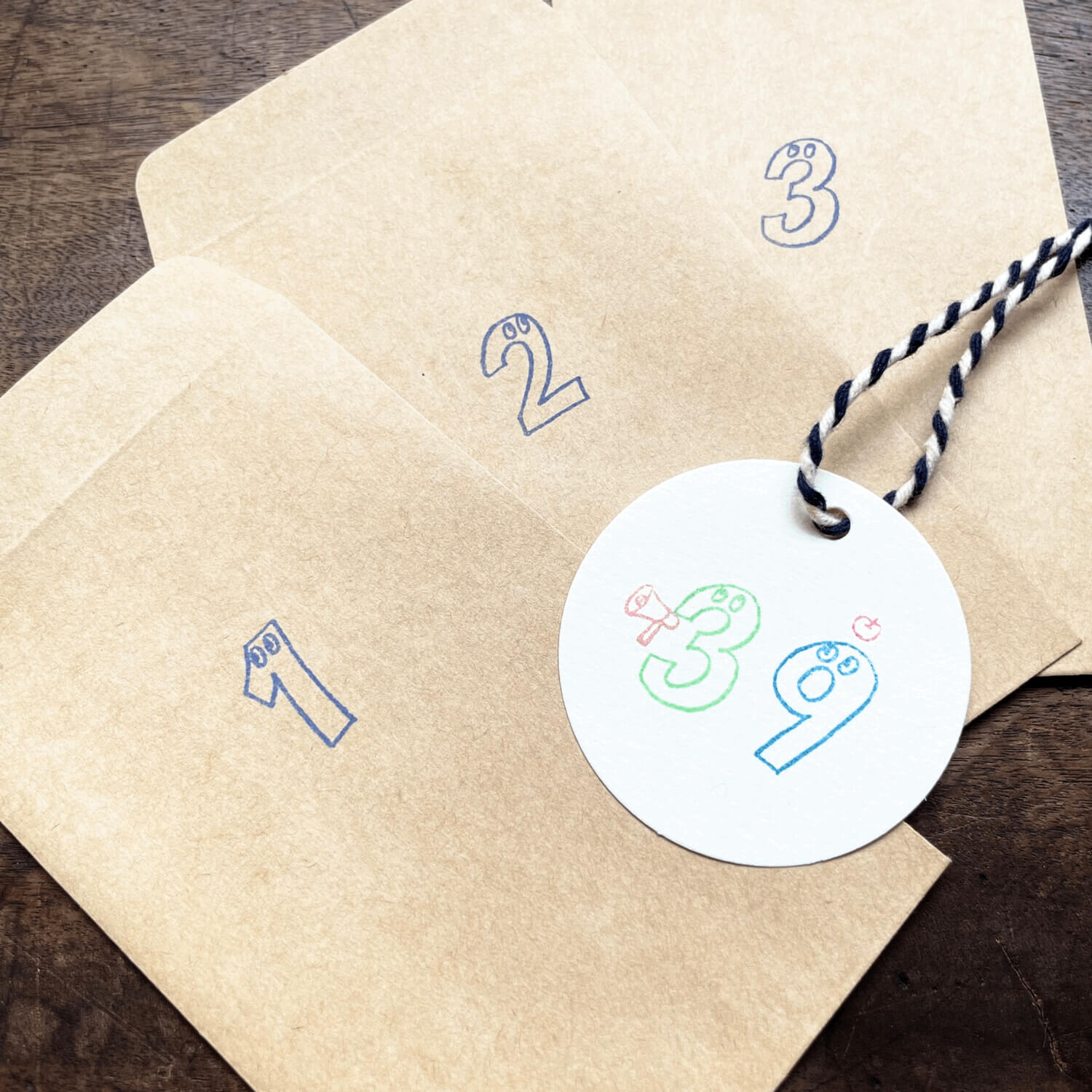 Tri-gram TO-MEI HAN Clear Stamp – Number Set with Accessories