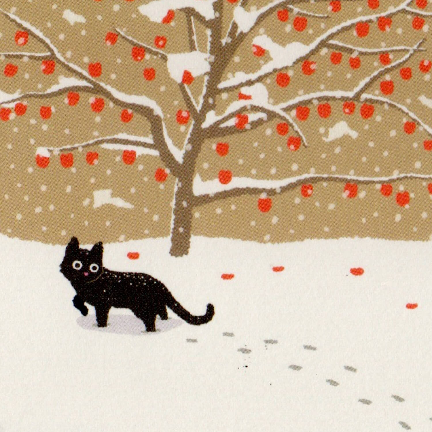 Tabineko Postcard - Chased by a Pheasant