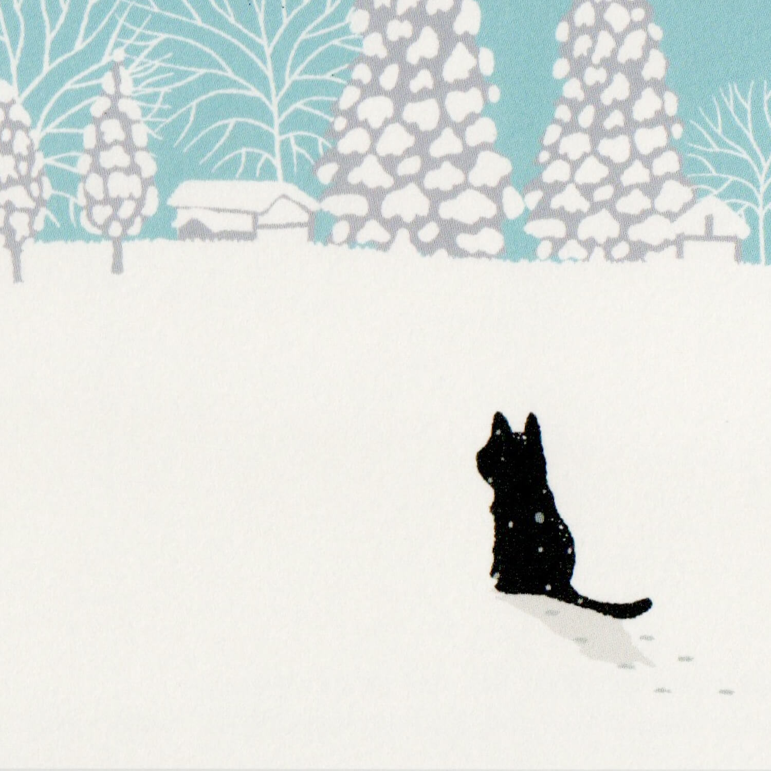 Tabineko Postcard - Winter Contrail