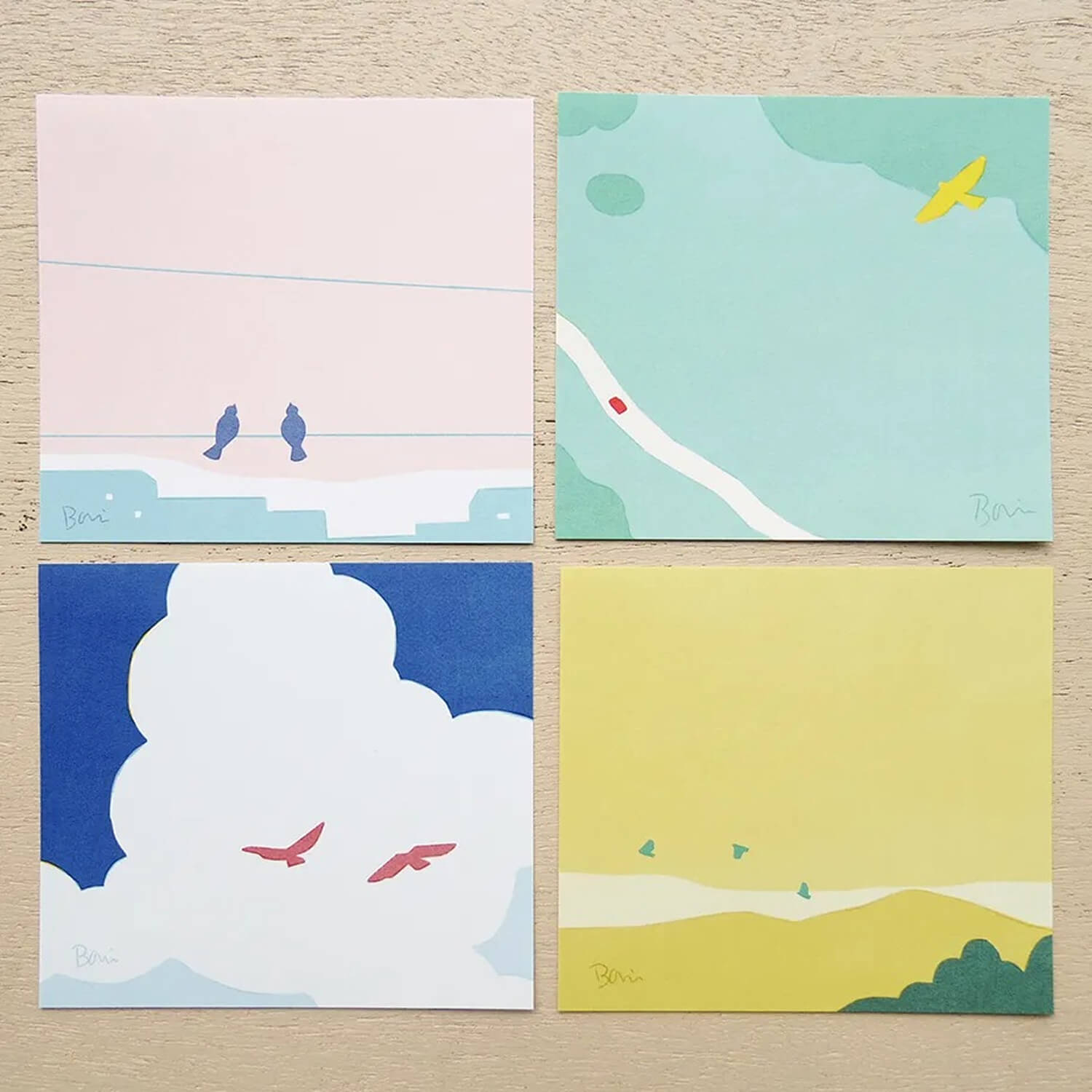 Taku Bannai Block Memo – Bird