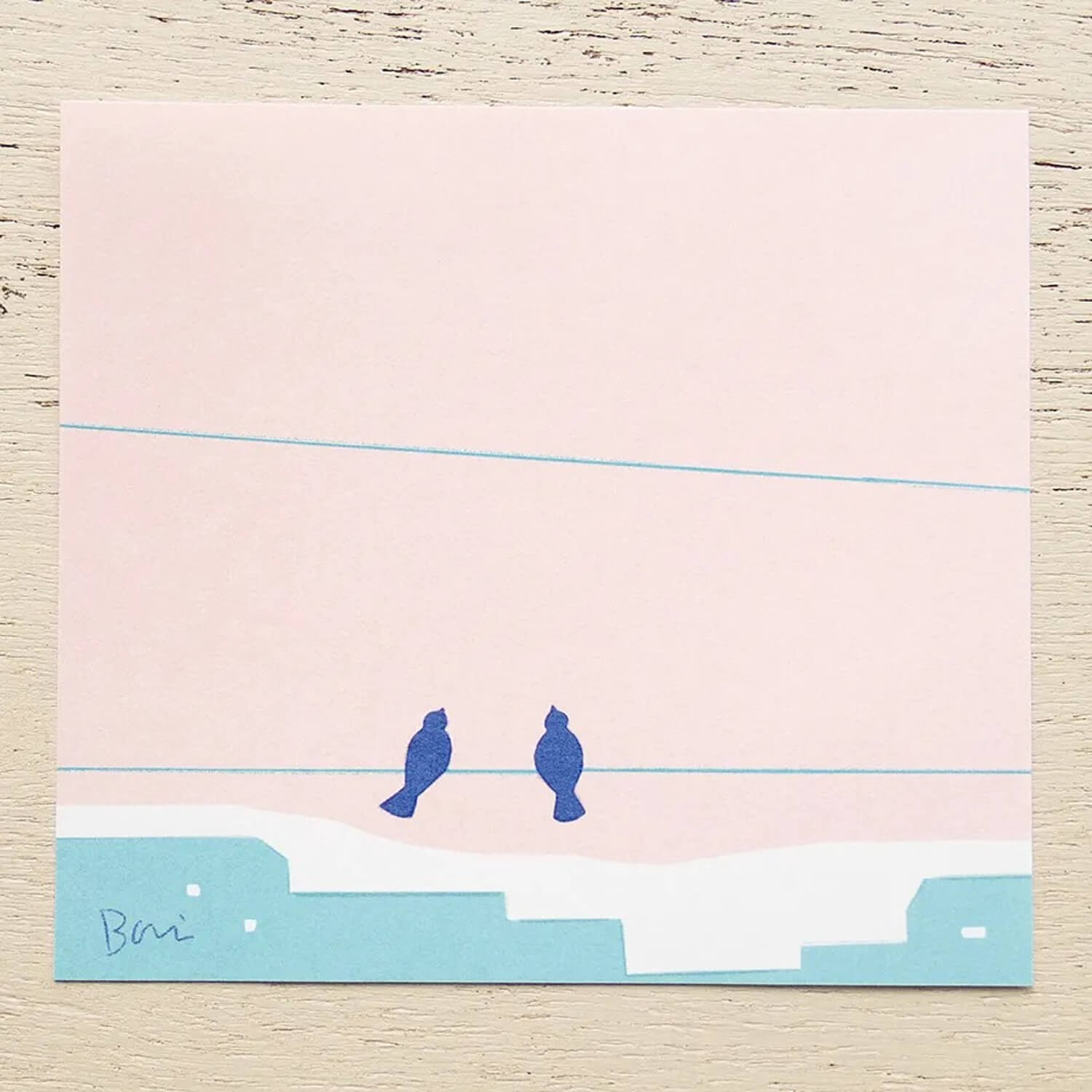 Taku Bannai Block Memo – Bird