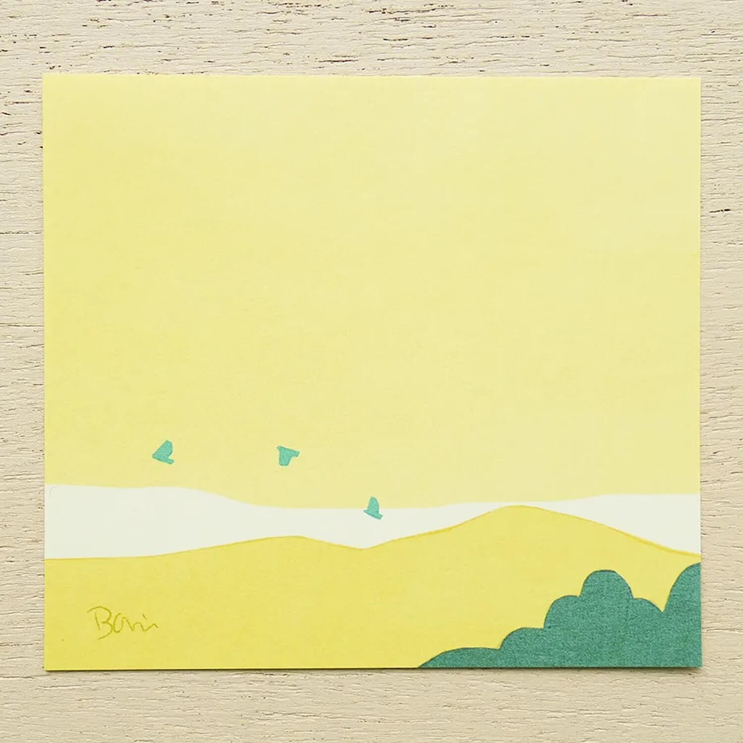 Taku Bannai Block Memo – Bird