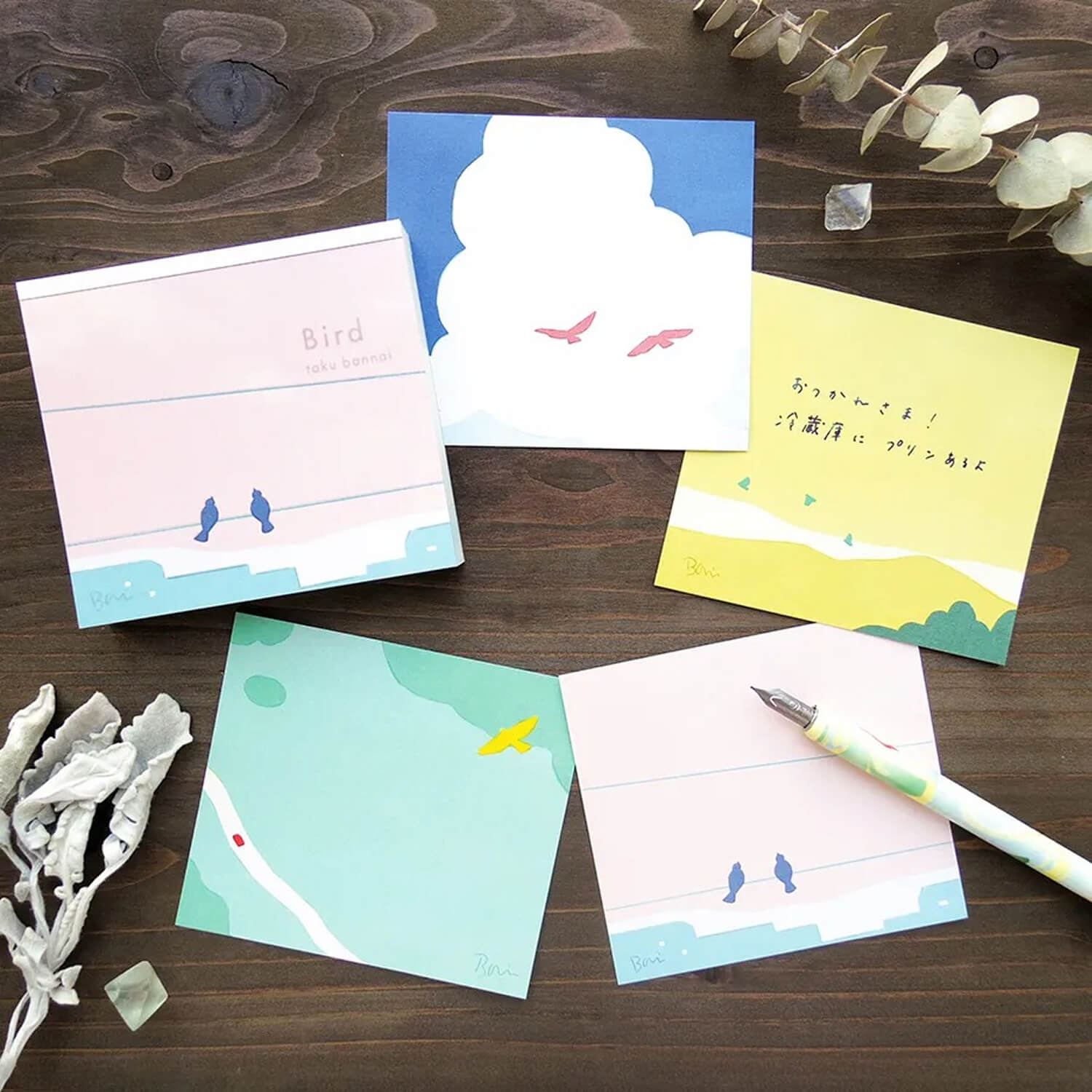 Taku Bannai Block Memo – Bird