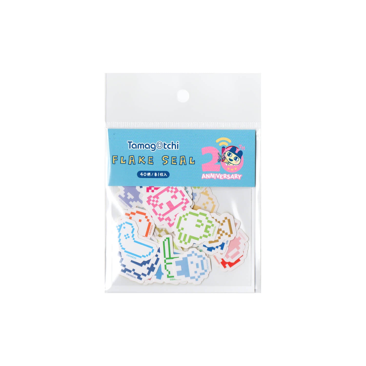 Tamagotchi Flake Stickers – Blue