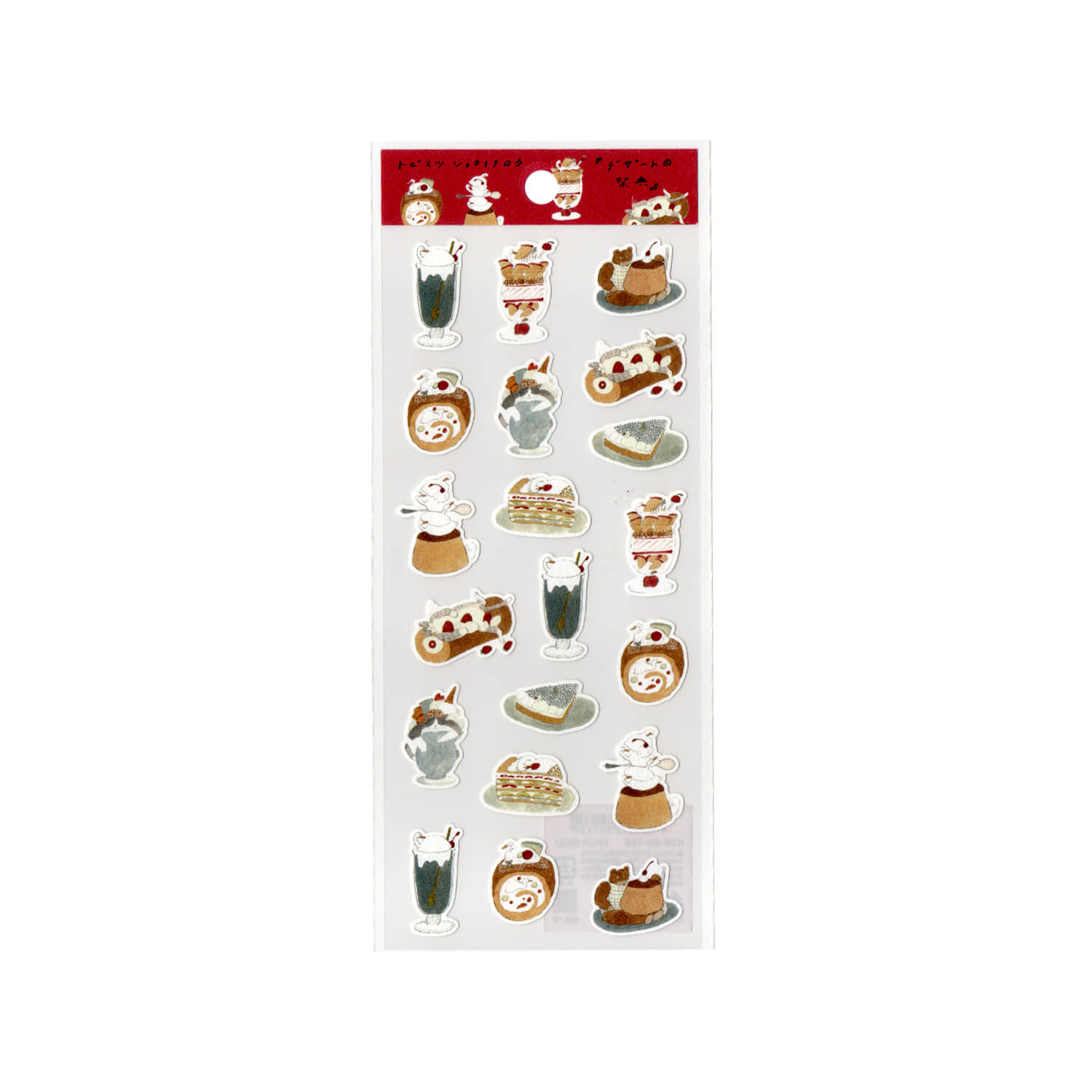 Tobimatsu Shoichiro Cotton Paper Sticker – Dessert Festival