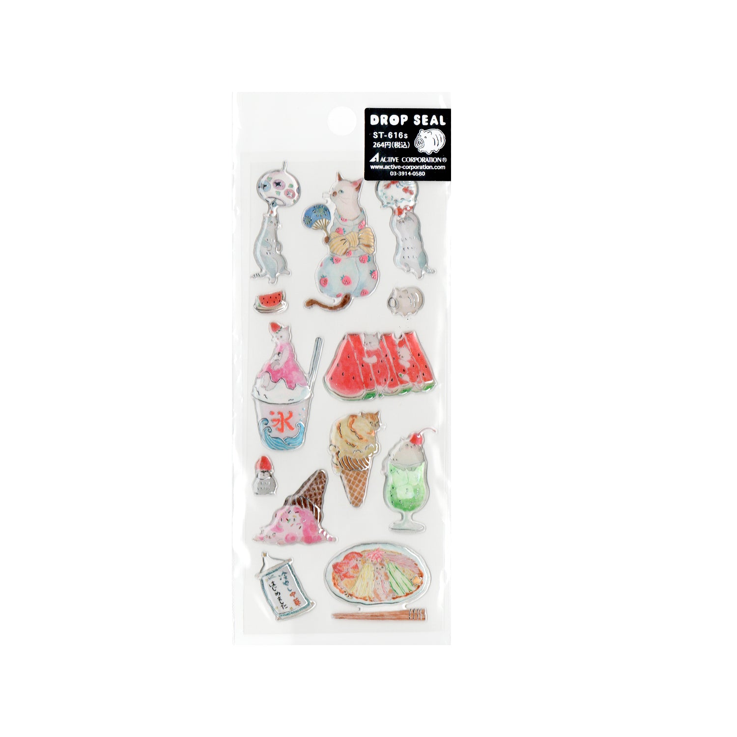 Tocoro Comugi Drop Sticker Sheet – Summer Food