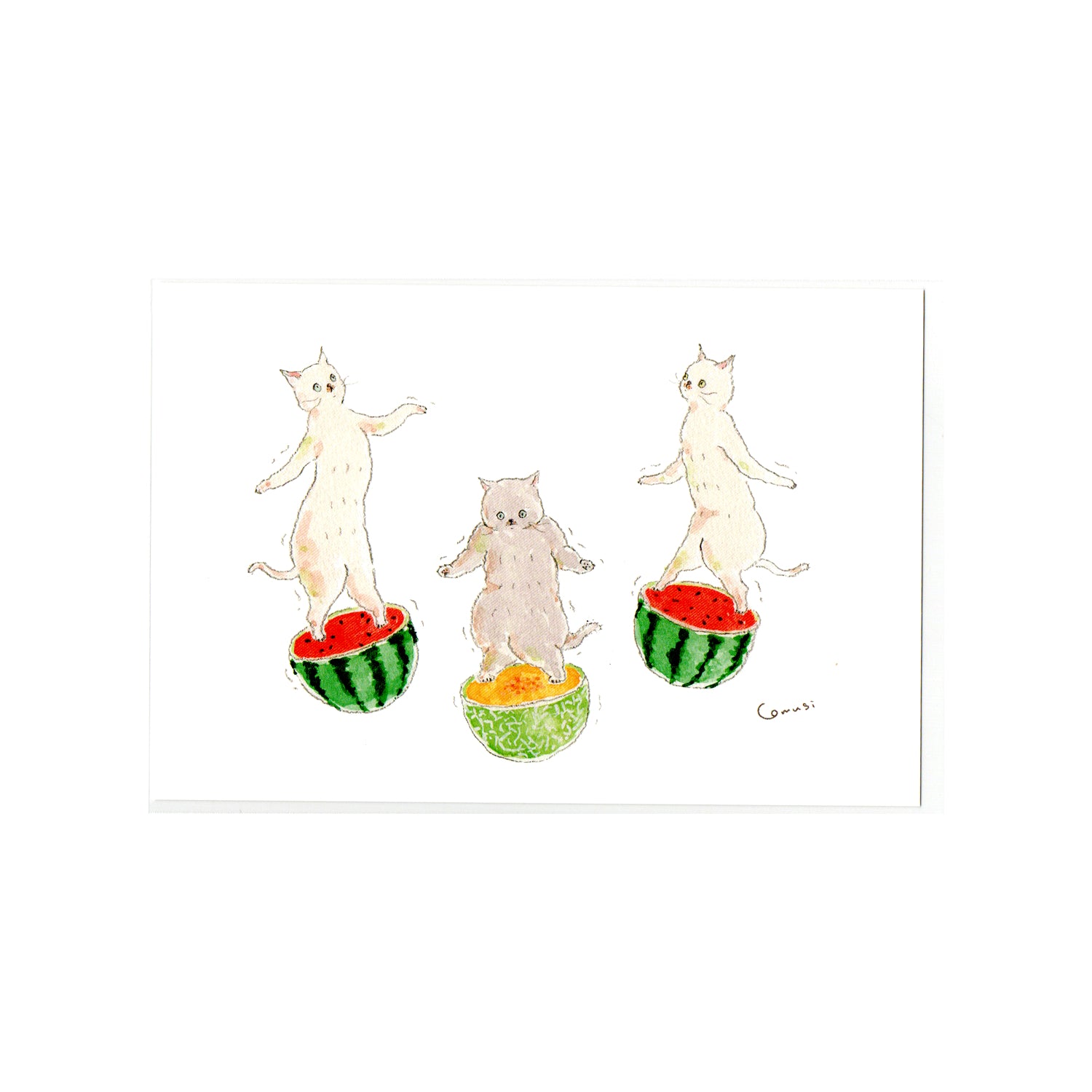 Tocoro Comugi Postcard – Fruit Cat