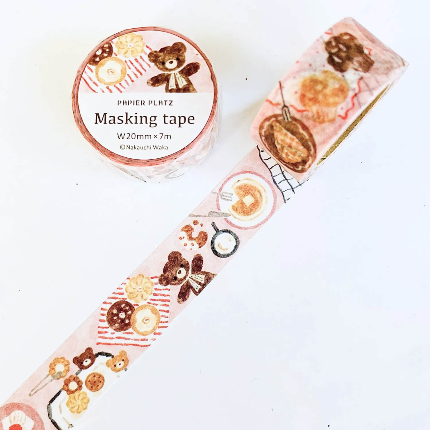 Waka Nakauchi Masking Tape – Bear & Sweets