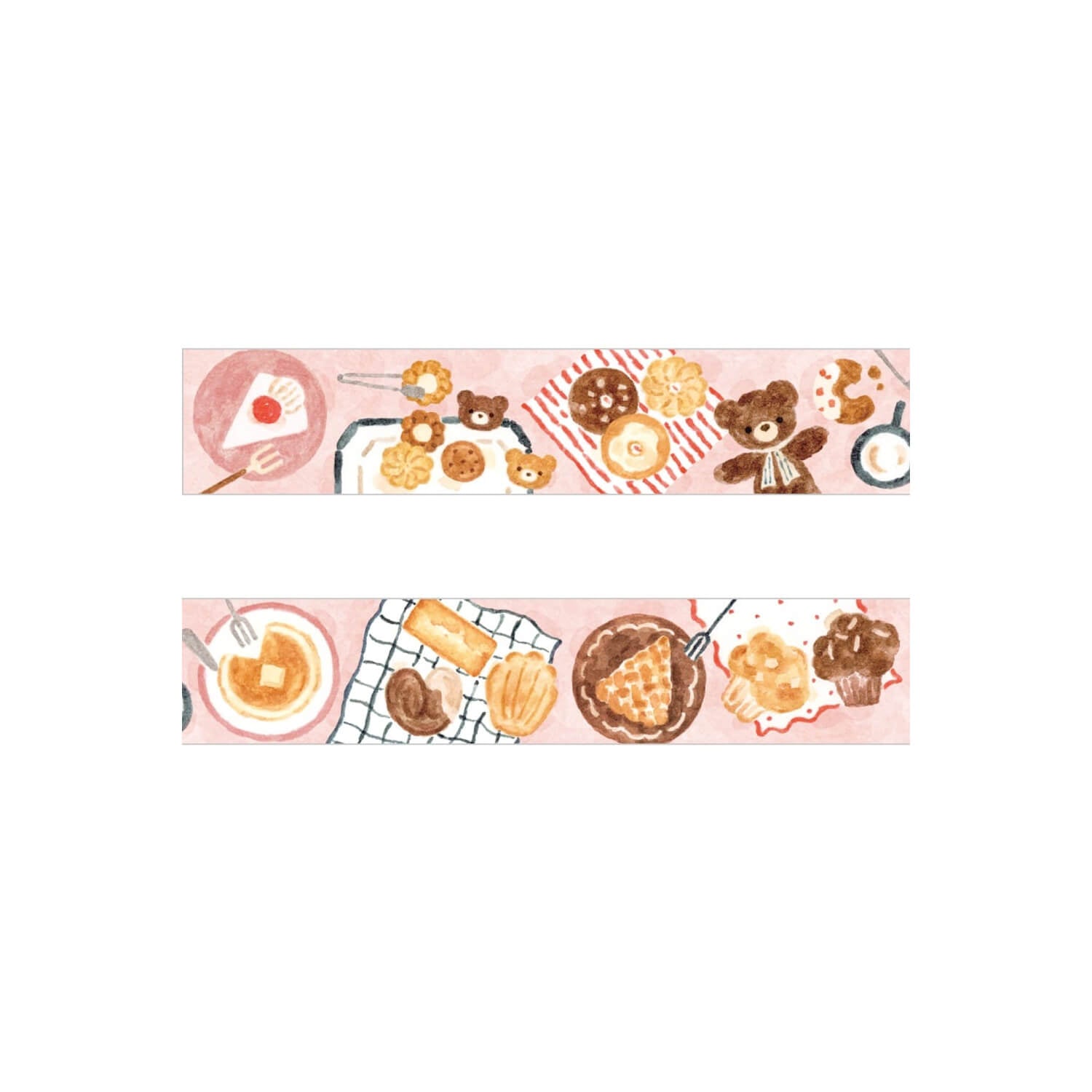 Waka Nakauchi Masking Tape – Bear & Sweets