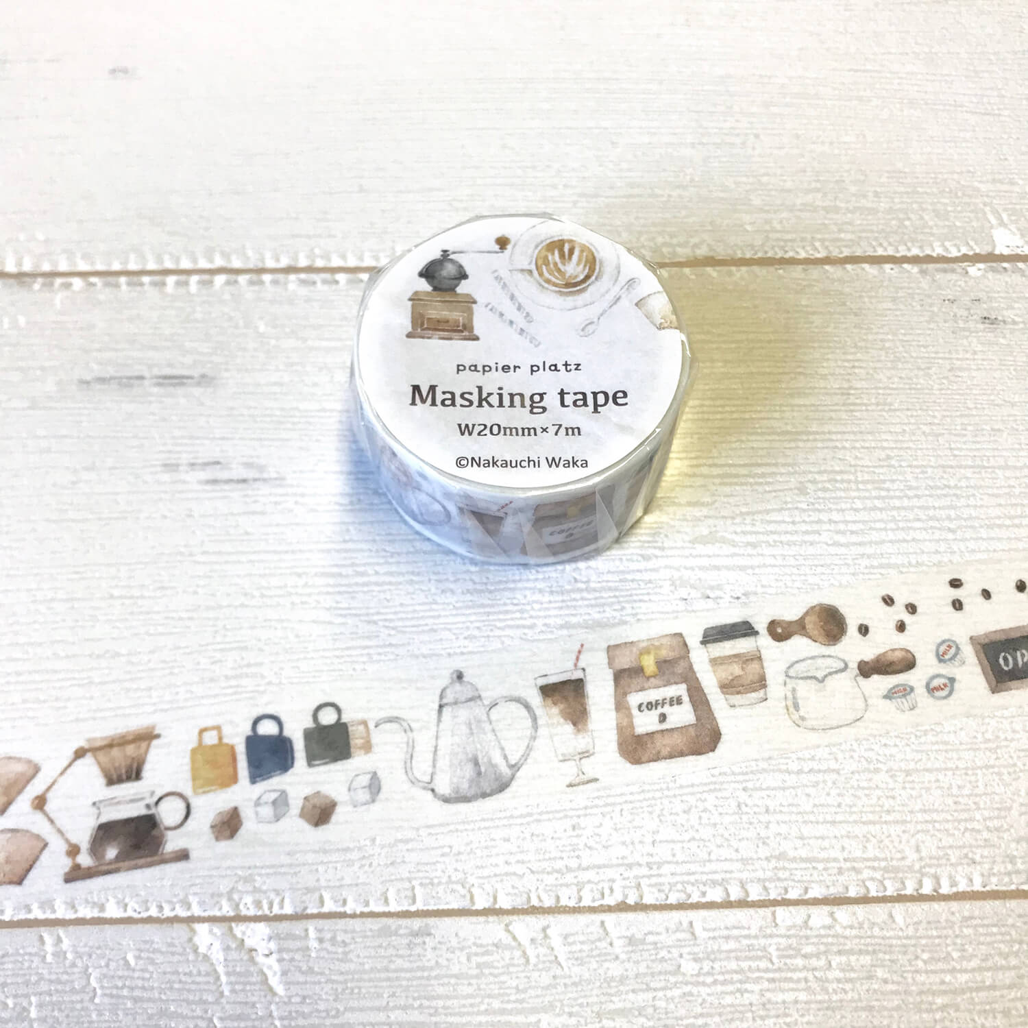 Waka Nakauchi Masking Tape – Coffee