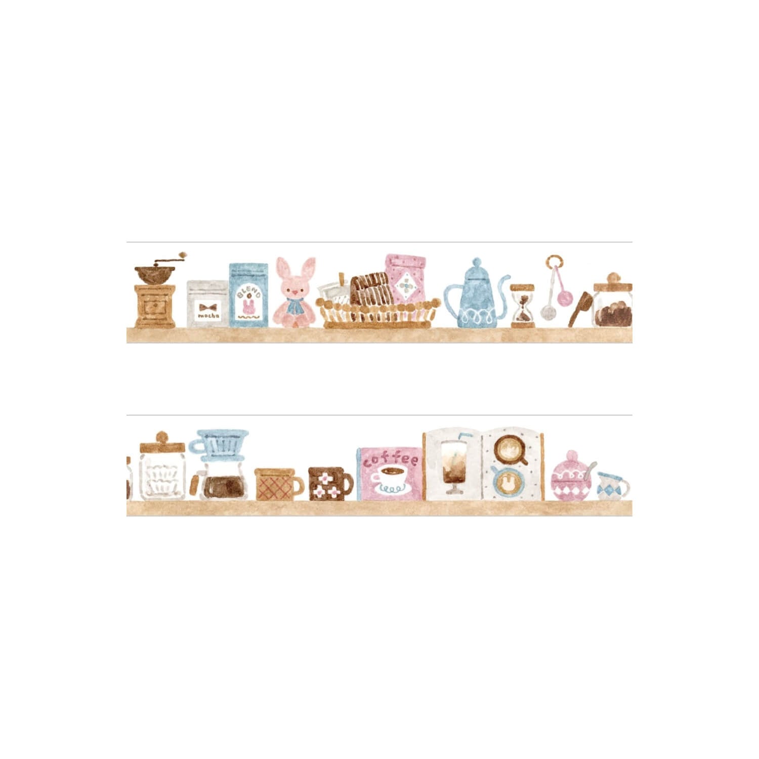 Waka Nakauchi Masking Tape – Rabbit & Coffee
