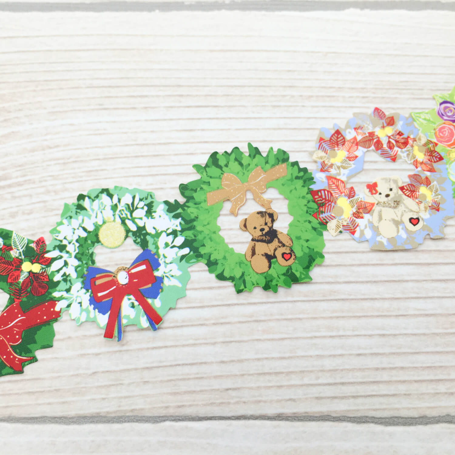 World Craft Katakata Die-Cut Tape – Christmas Wreath