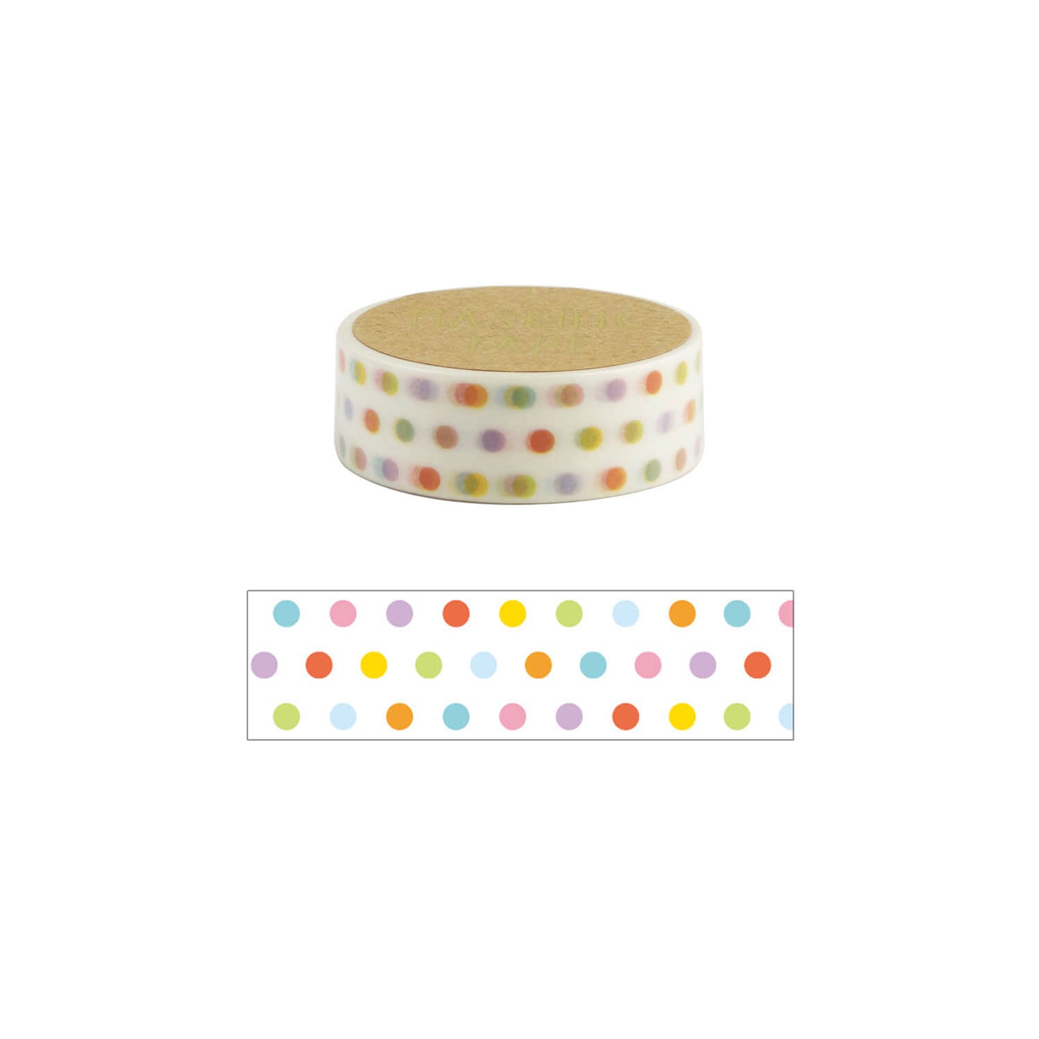 World Craft Masking Tape – Colorful Dots