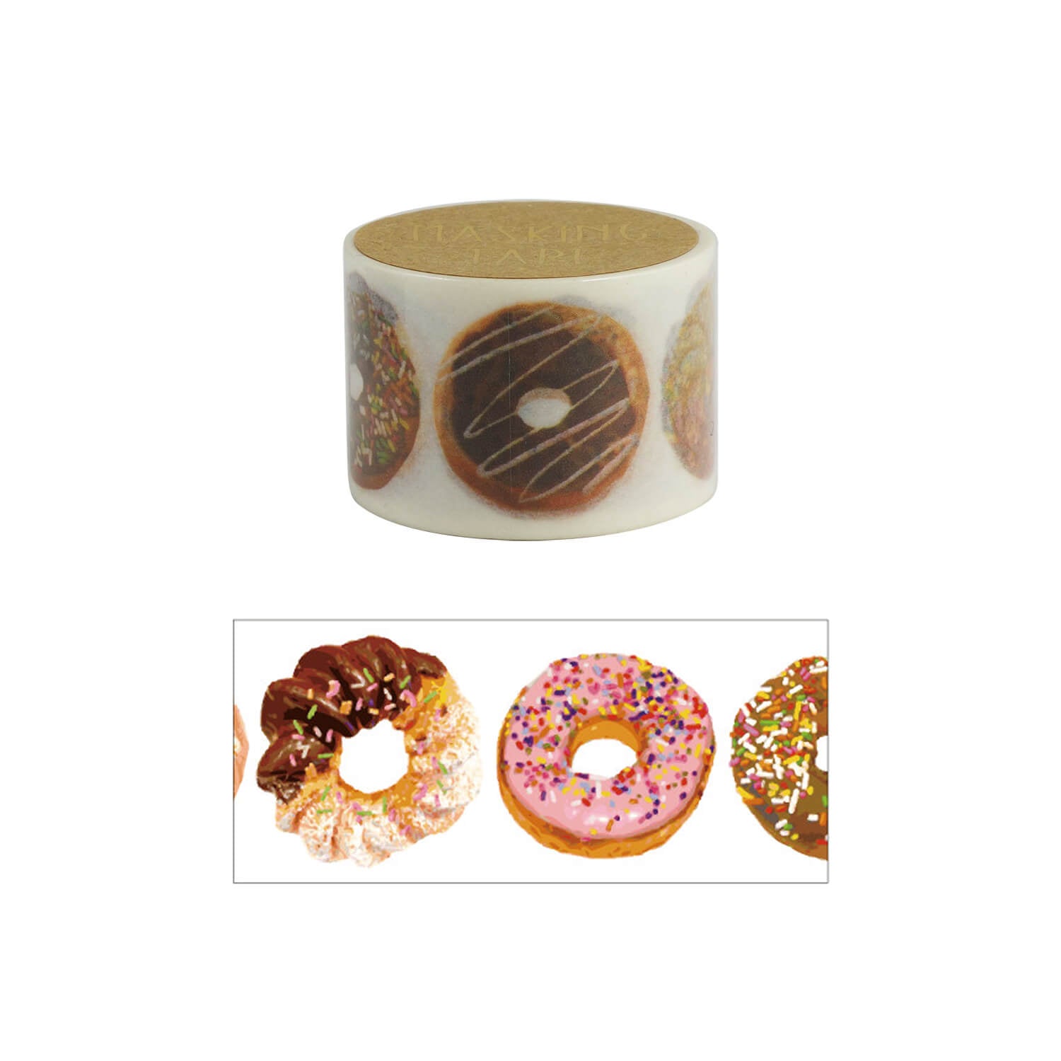 World Craft Masking Tape – Doughnuts