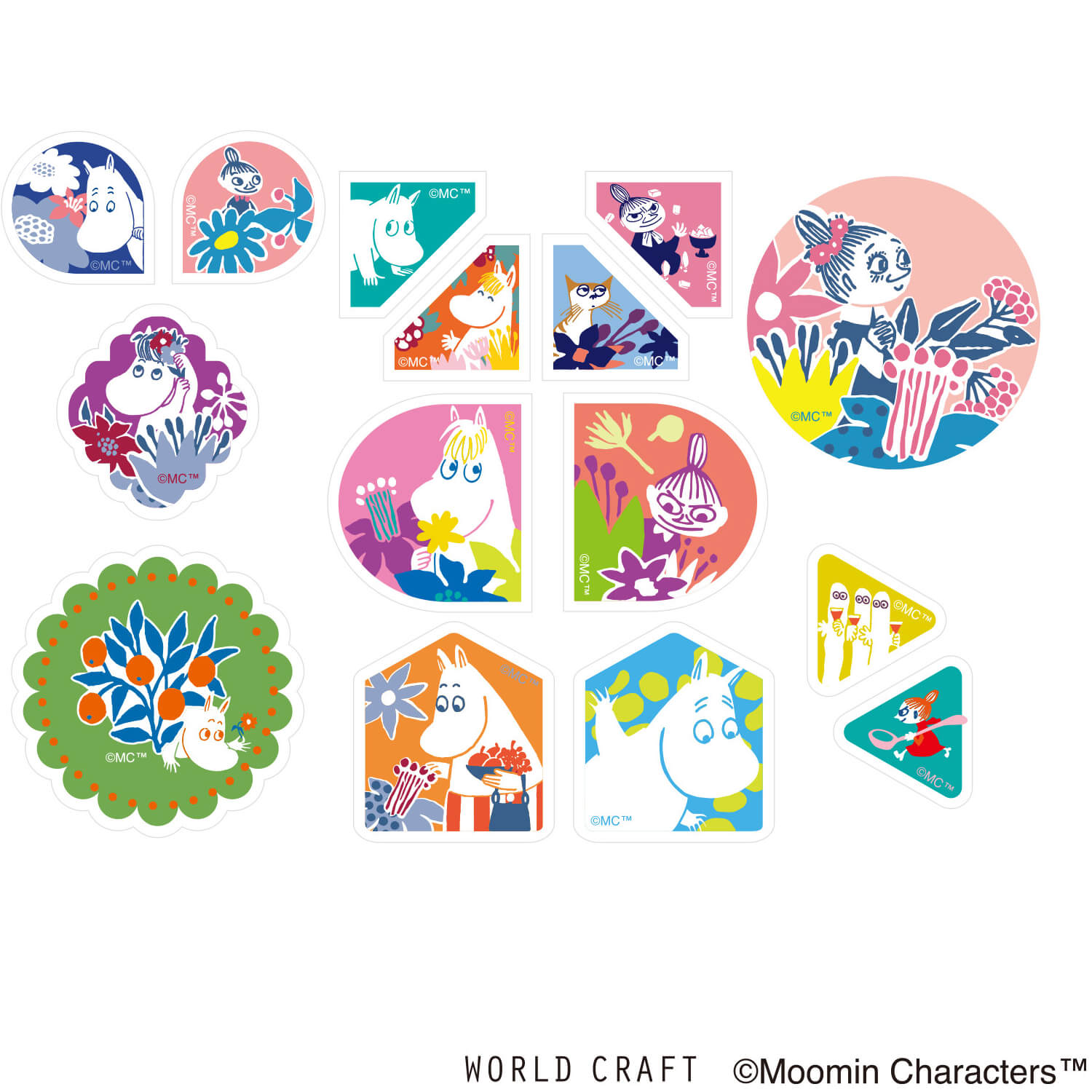 World Craft Moomin Flake Stickers – Forest