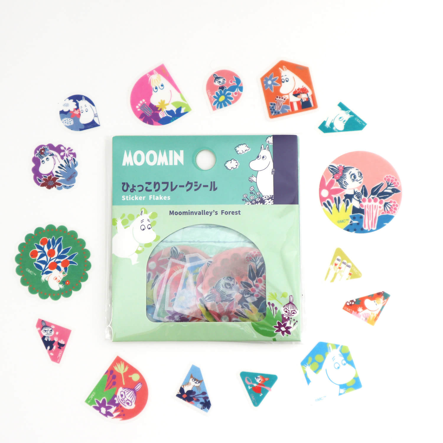 World Craft Moomin Flake Stickers – Forest