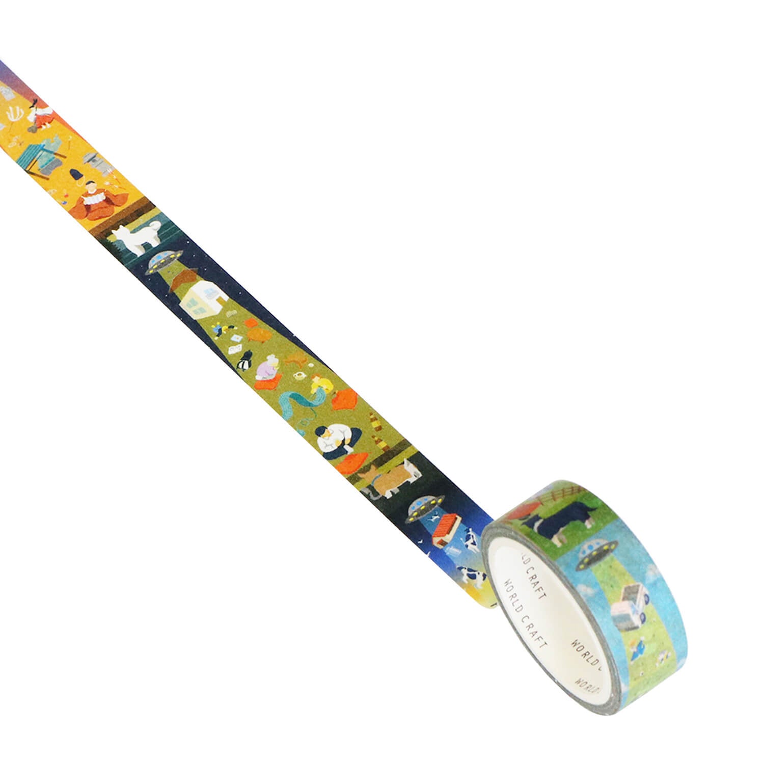 World Craft Tatemasu Vertical Washi Tape – UFO Encounter