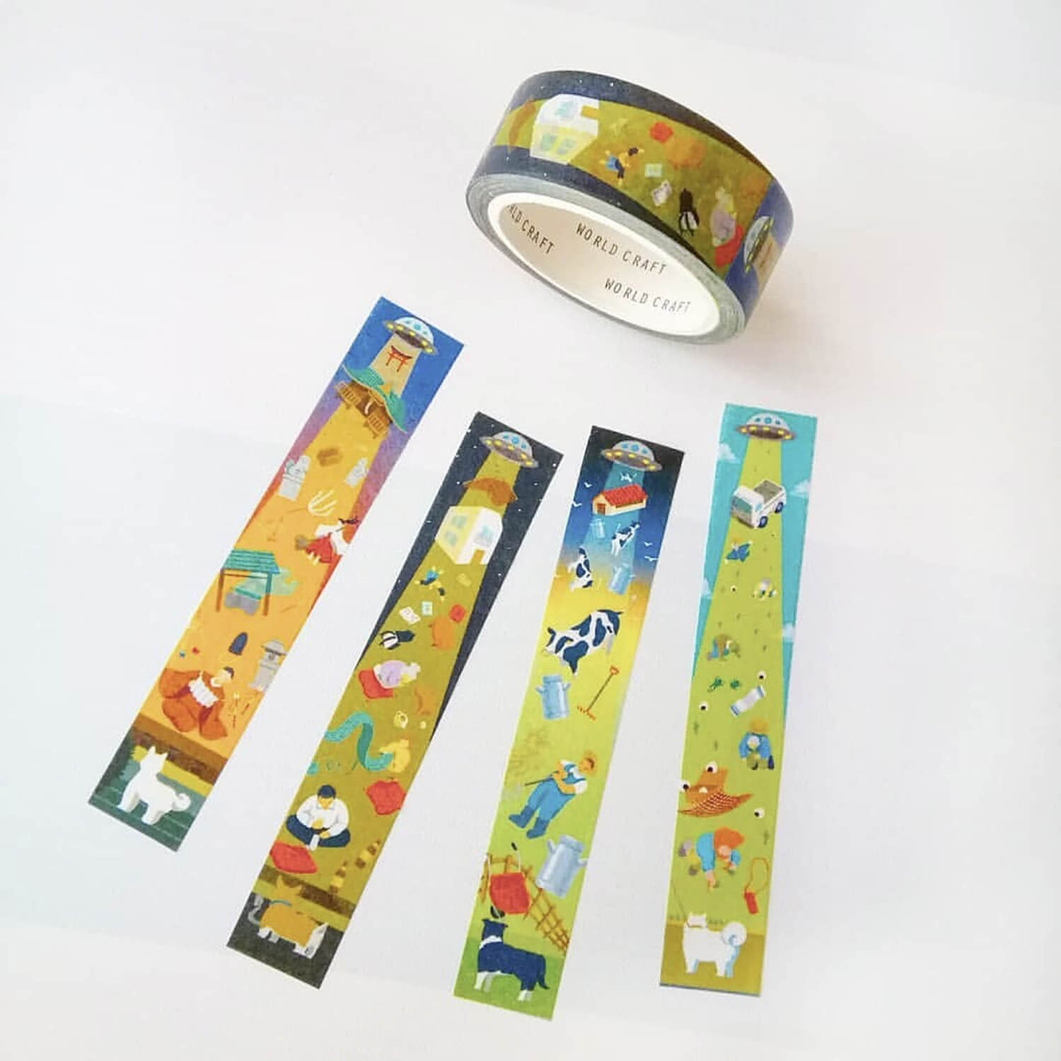 World Craft Tatemasu Vertical Washi Tape – UFO Encounter