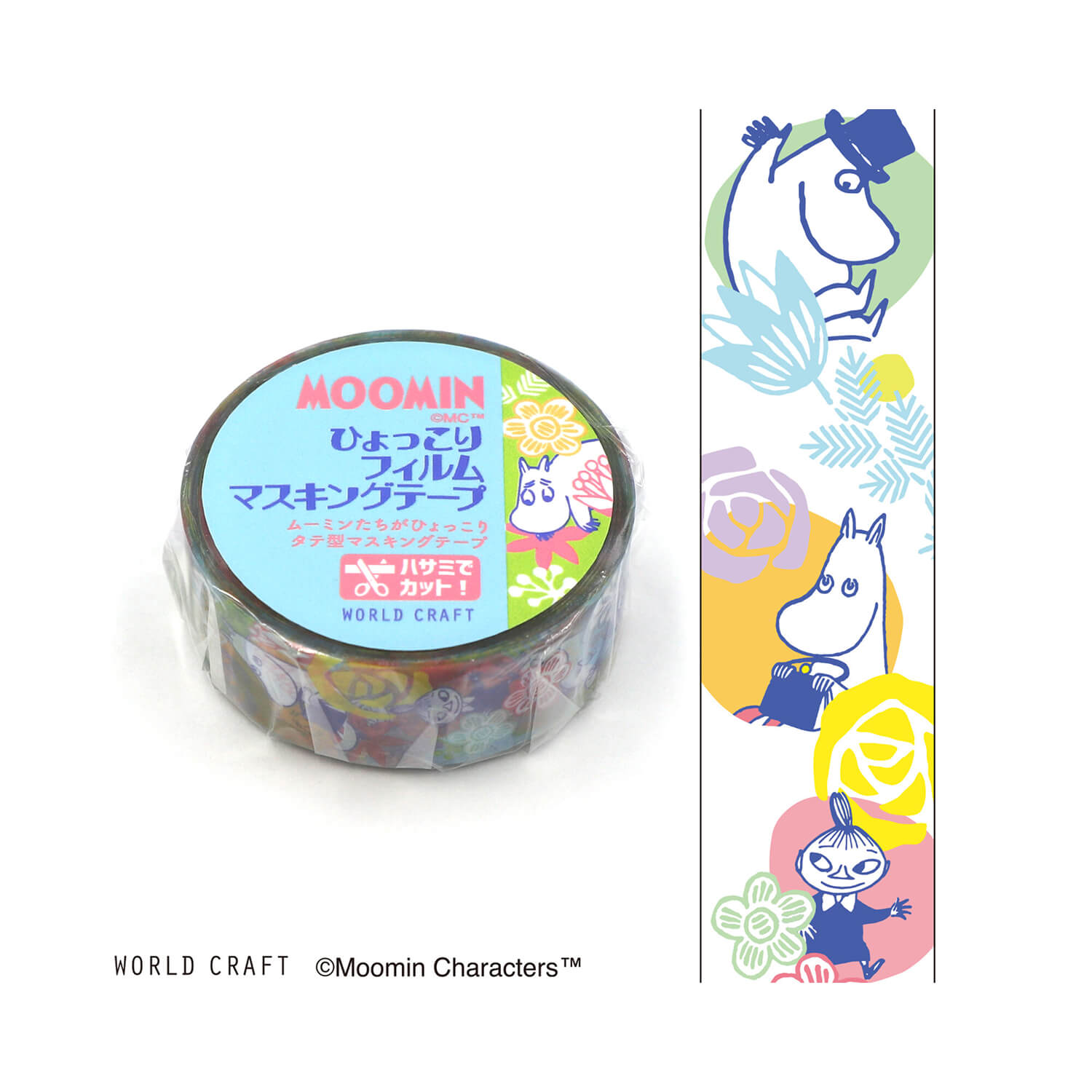World Craft x Moomin Clear Tape – Flower
