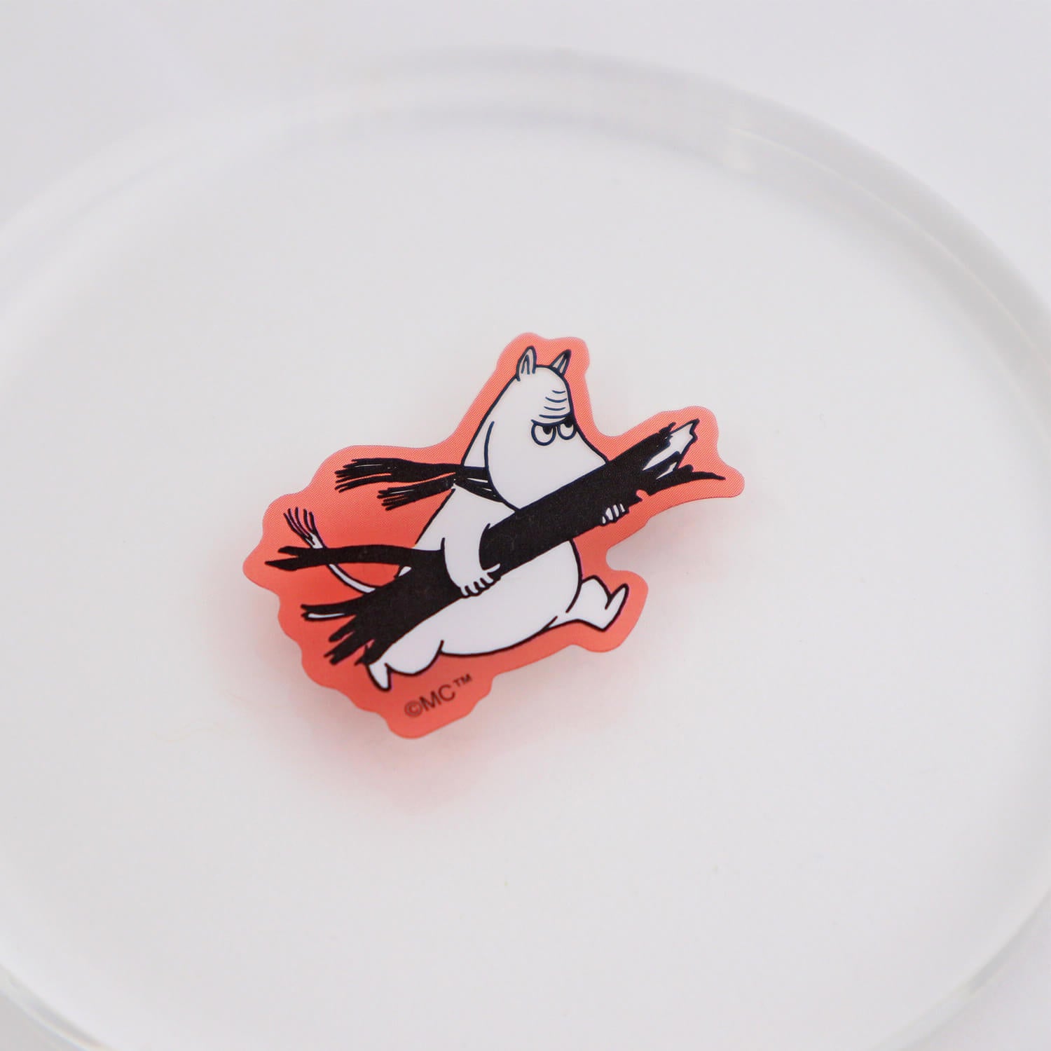 World Craft x Moomin Face Flake Stickers – Angry