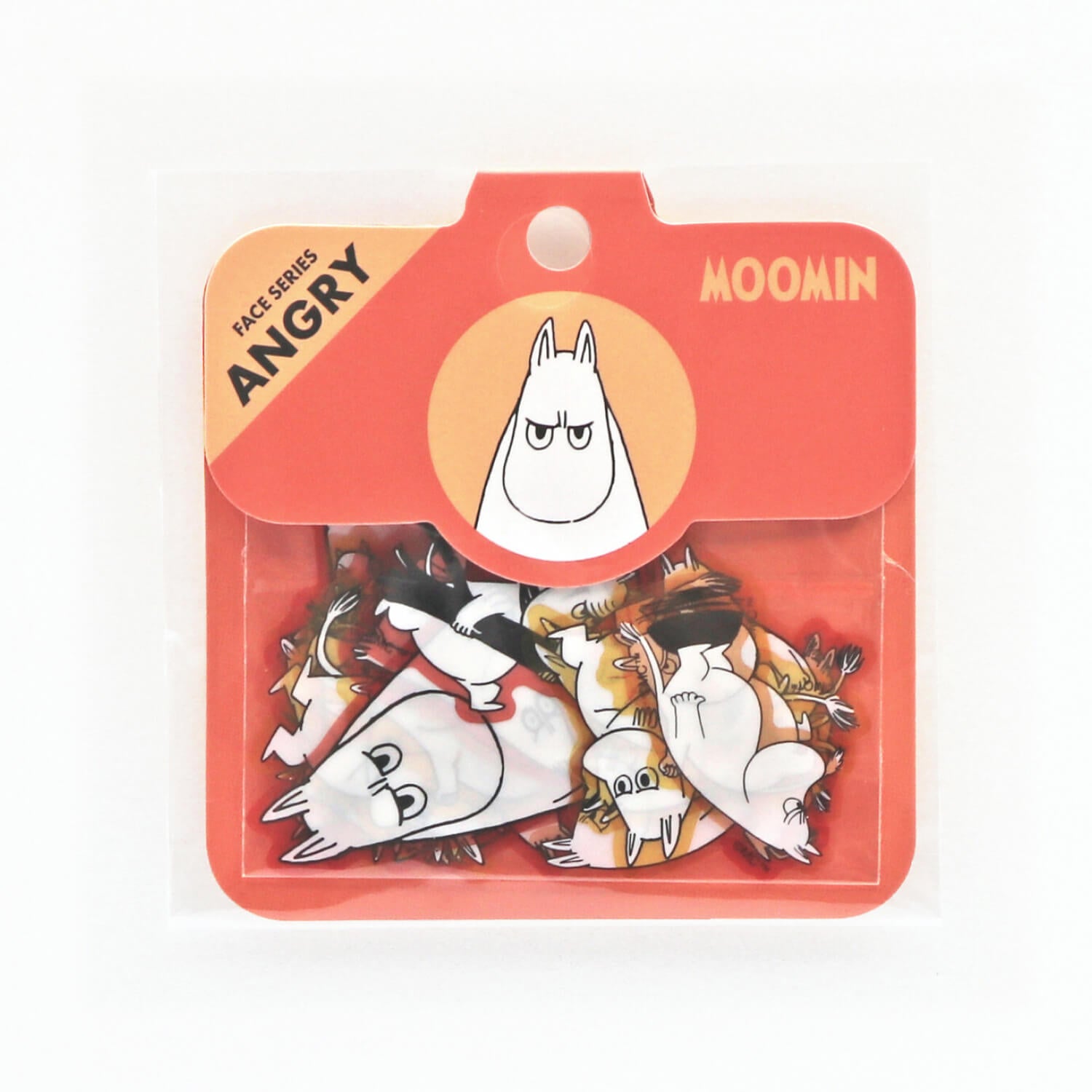 World Craft x Moomin Face Flake Stickers – Angry