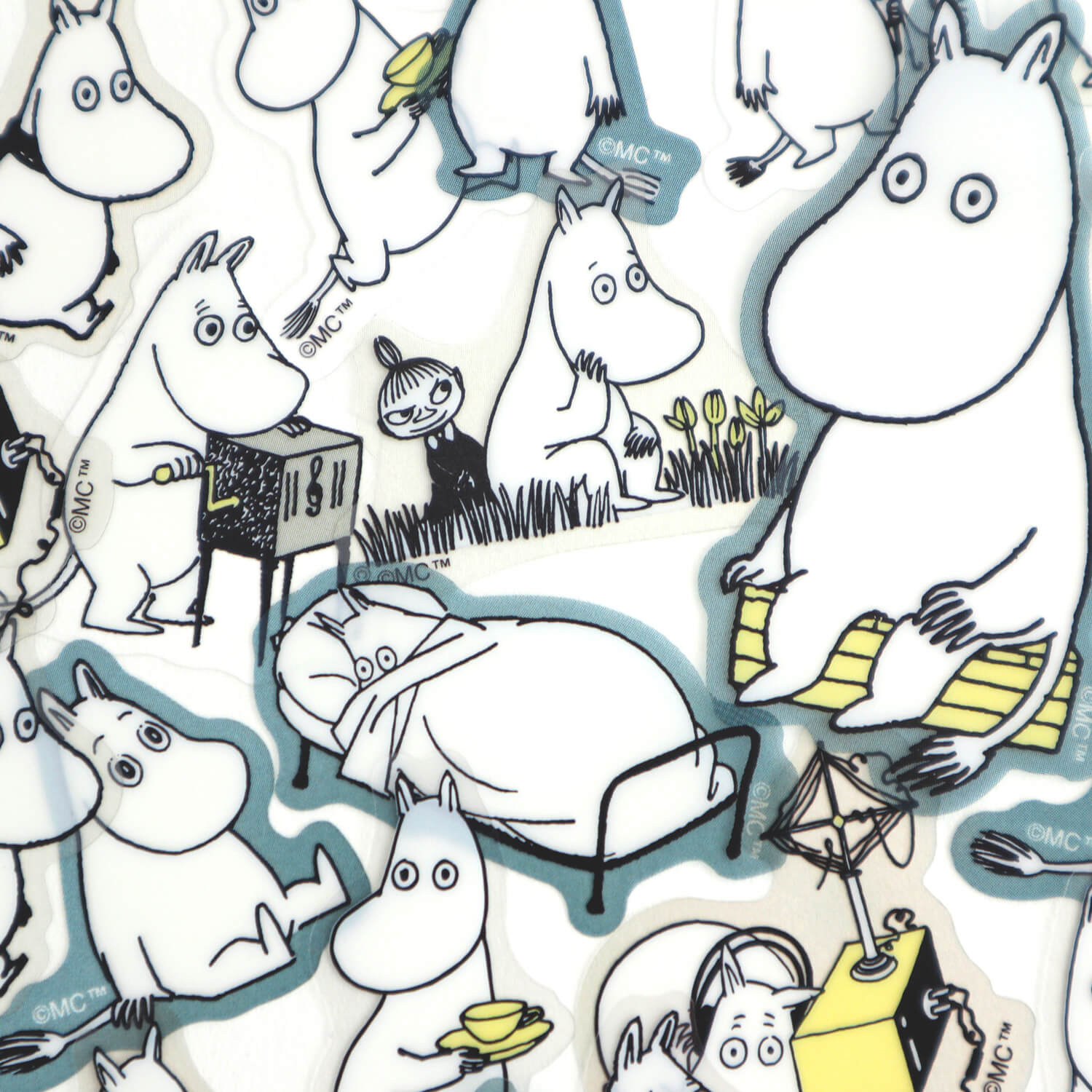 World Craft x Moomin Face Flake Stickers – Ennui