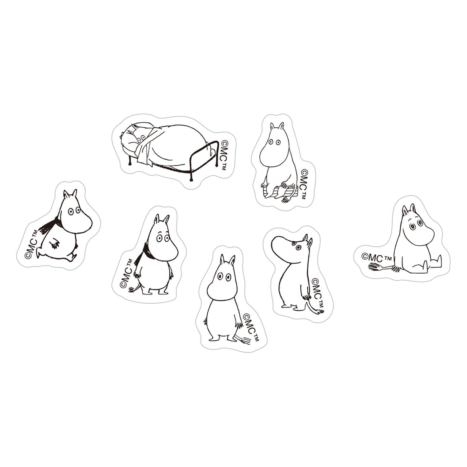 World Craft x Moomin Face Sheet Stickers – Ennui
