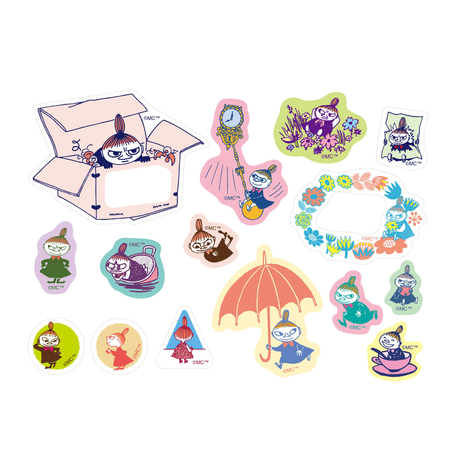 World Craft x Moomin Flake Stickers – Little My