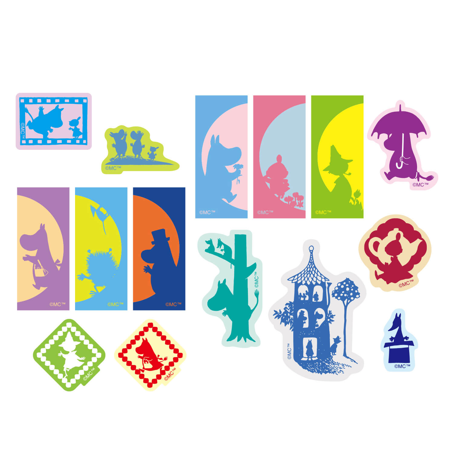World Craft x Moomin Flake Stickers – Silhouette