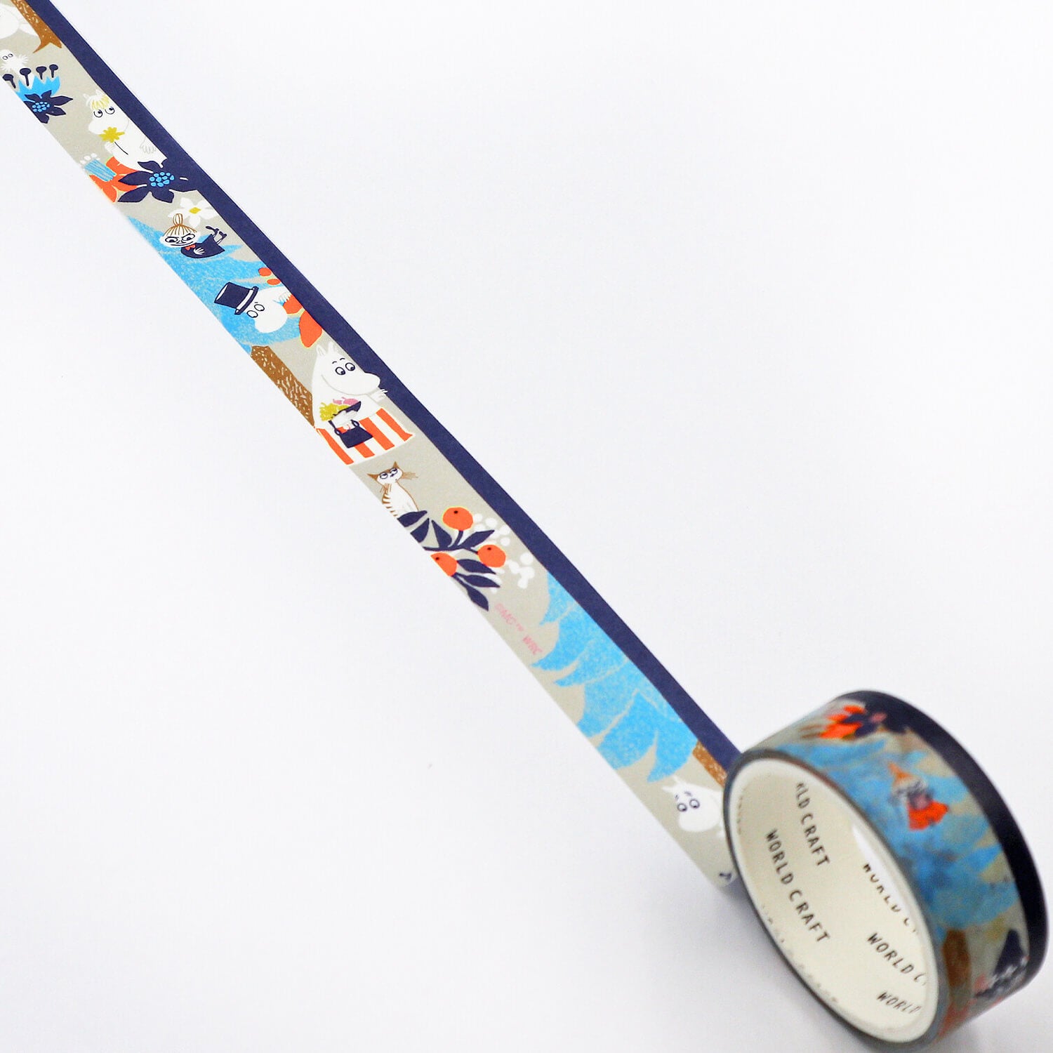 World Craft x Moomin Washi Tape – Forest Grey