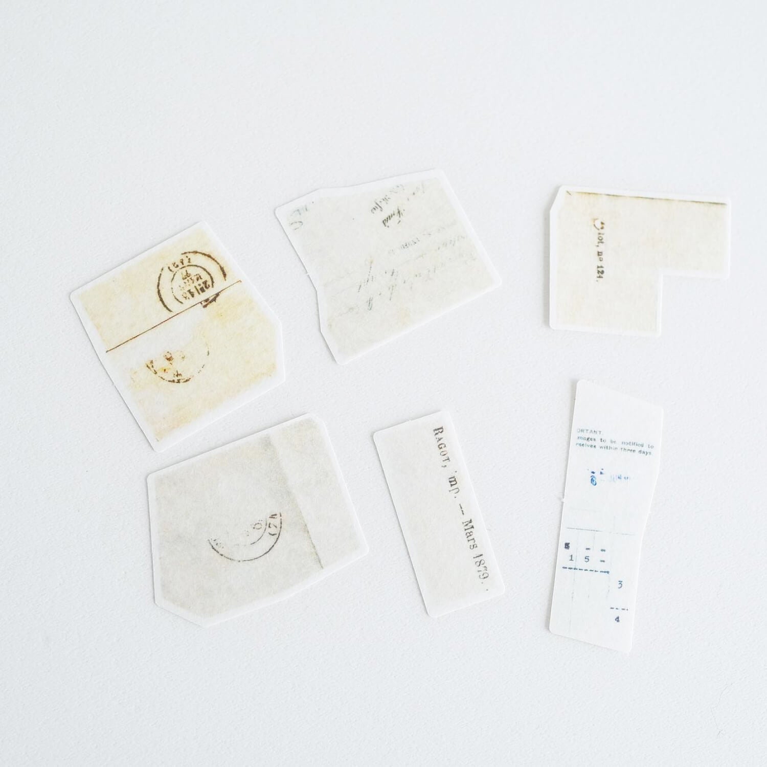 Yohaku Flake Stickers – Fragments of Memory (F-007)