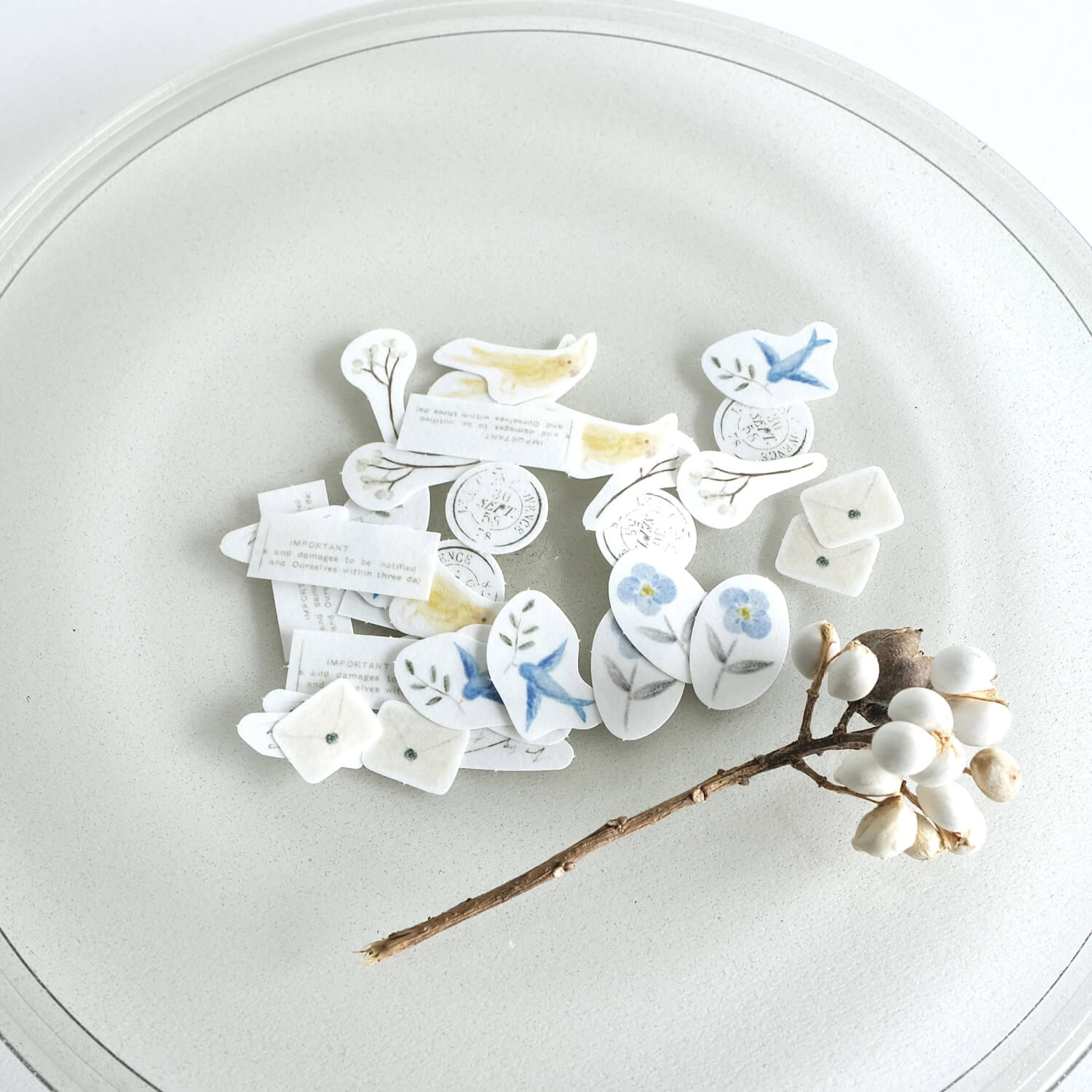 Yohaku Flake Stickers – Humming (F-020)
