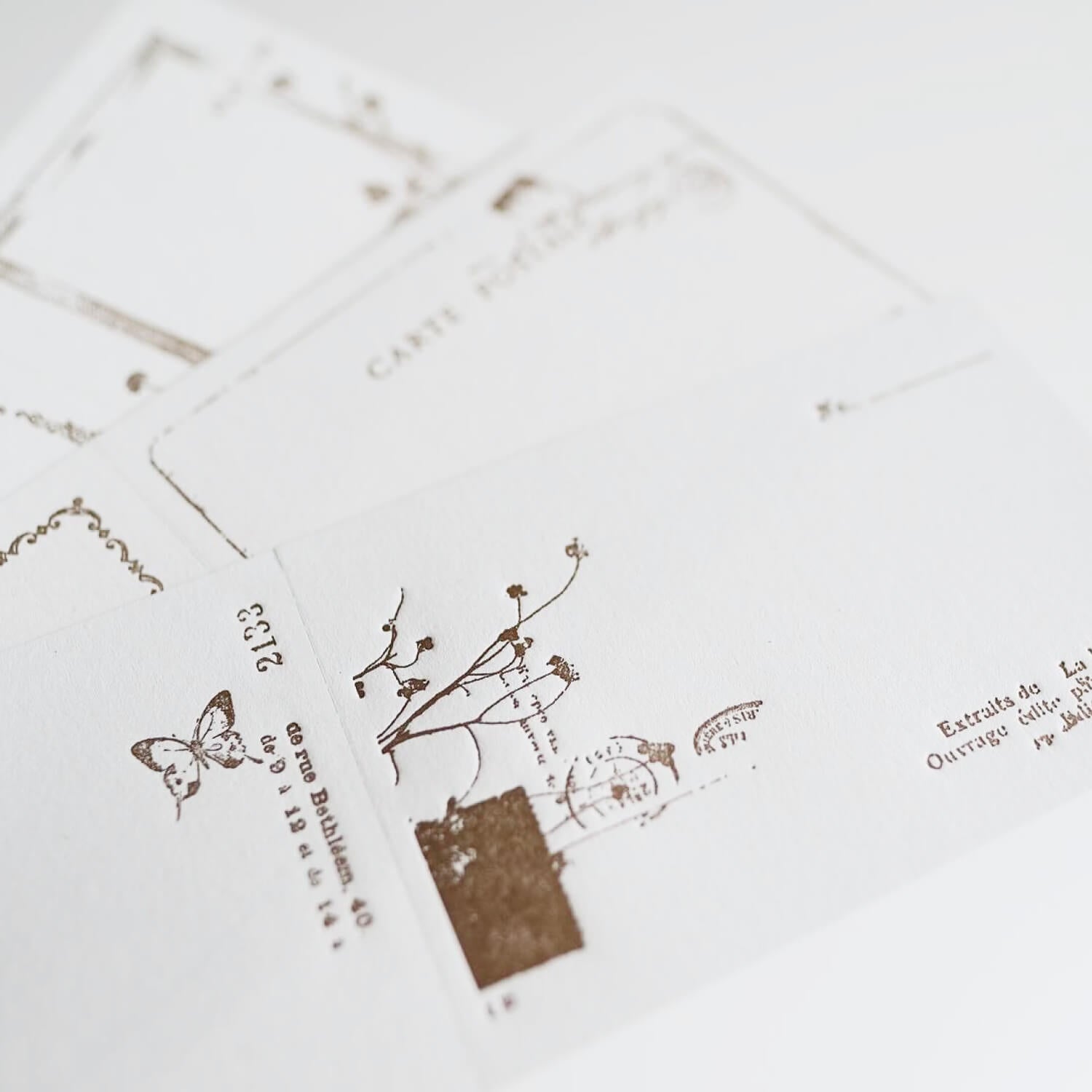 Yohaku Letterpress Ticket Memo – Nostalgy Bronze