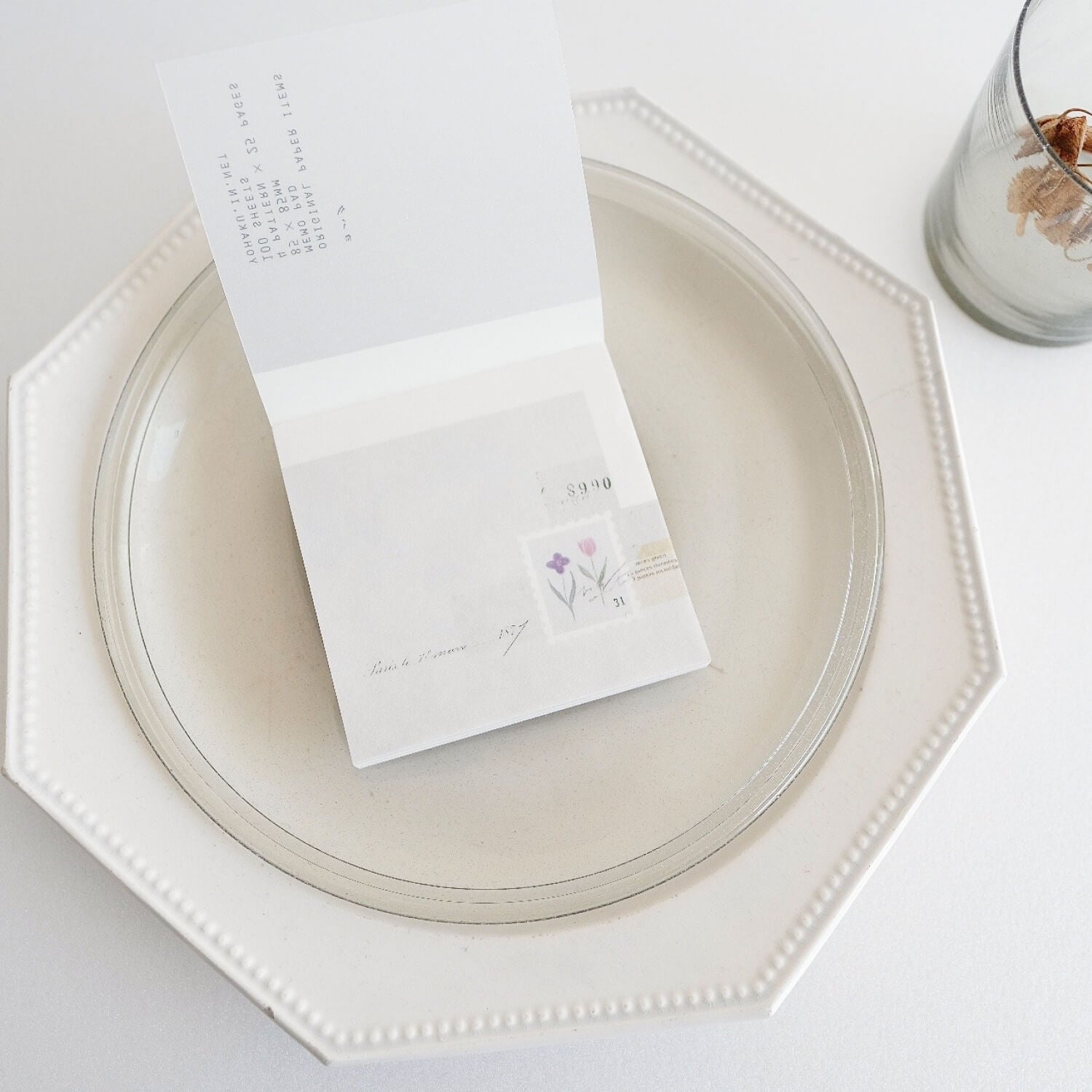 Yohaku Square Memo Pad – Garden
