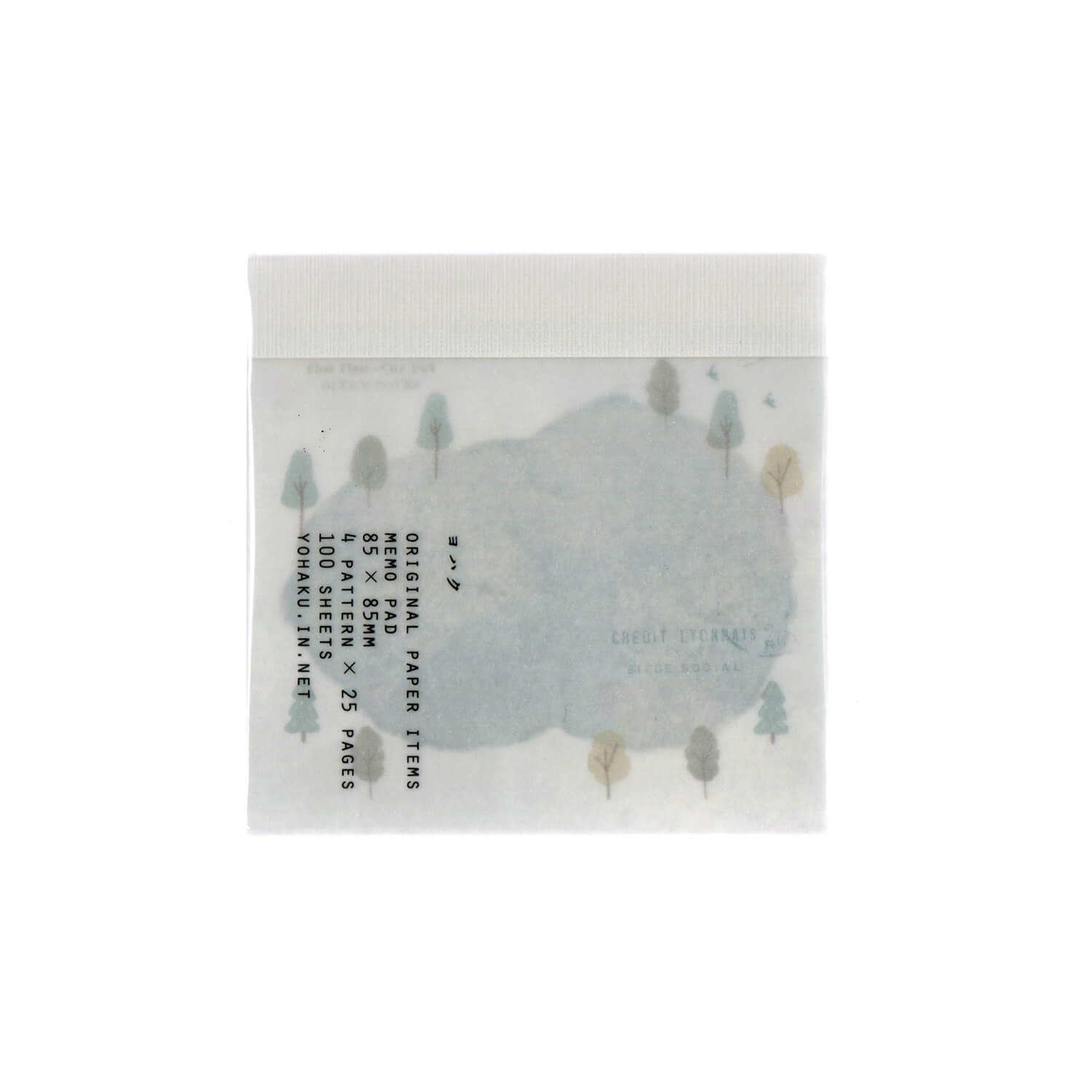 Yohaku Square Memo Pad – Hiking