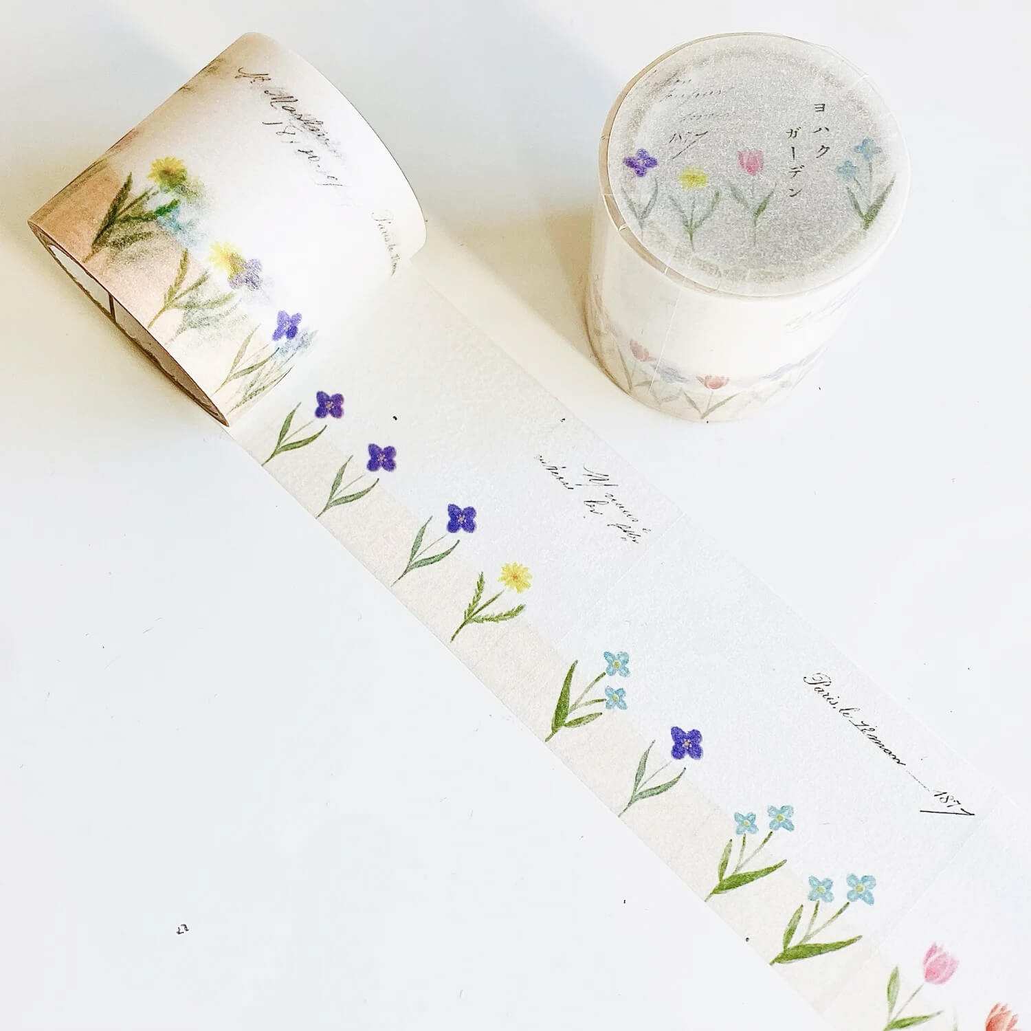 Yohaku Tracing Roll Sticky Notes – Garden (R-009)
