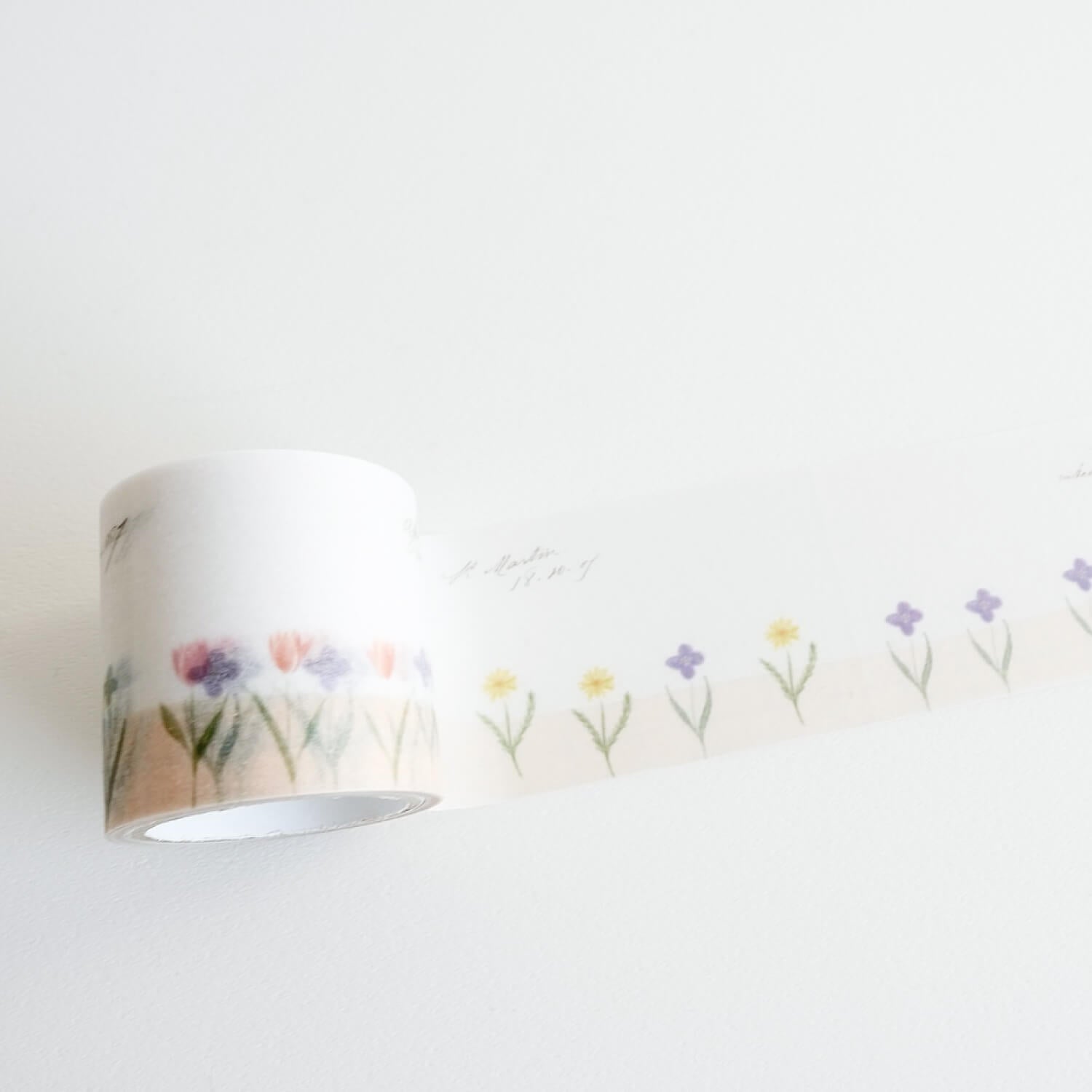 Yohaku Tracing Roll Sticky Notes – Garden (R-009)