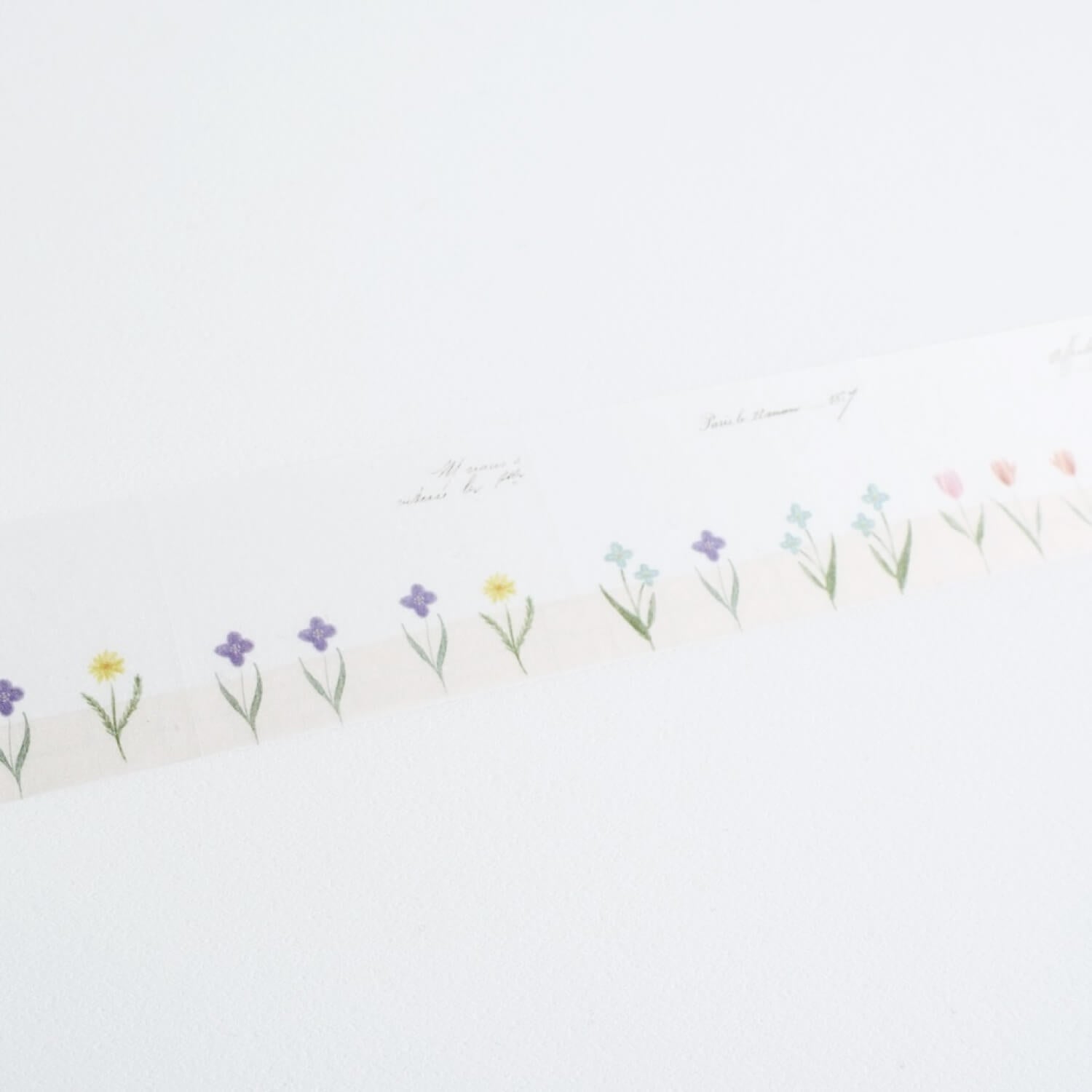 Yohaku Tracing Roll Sticky Notes – Garden (R-009)