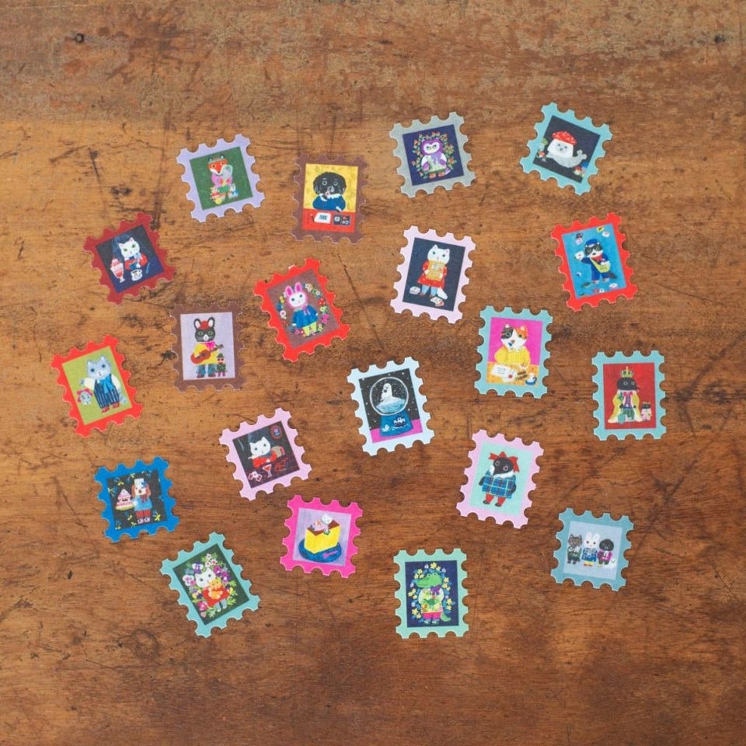 Yumi Kitagishi Flake Stickers - Animal Stamp